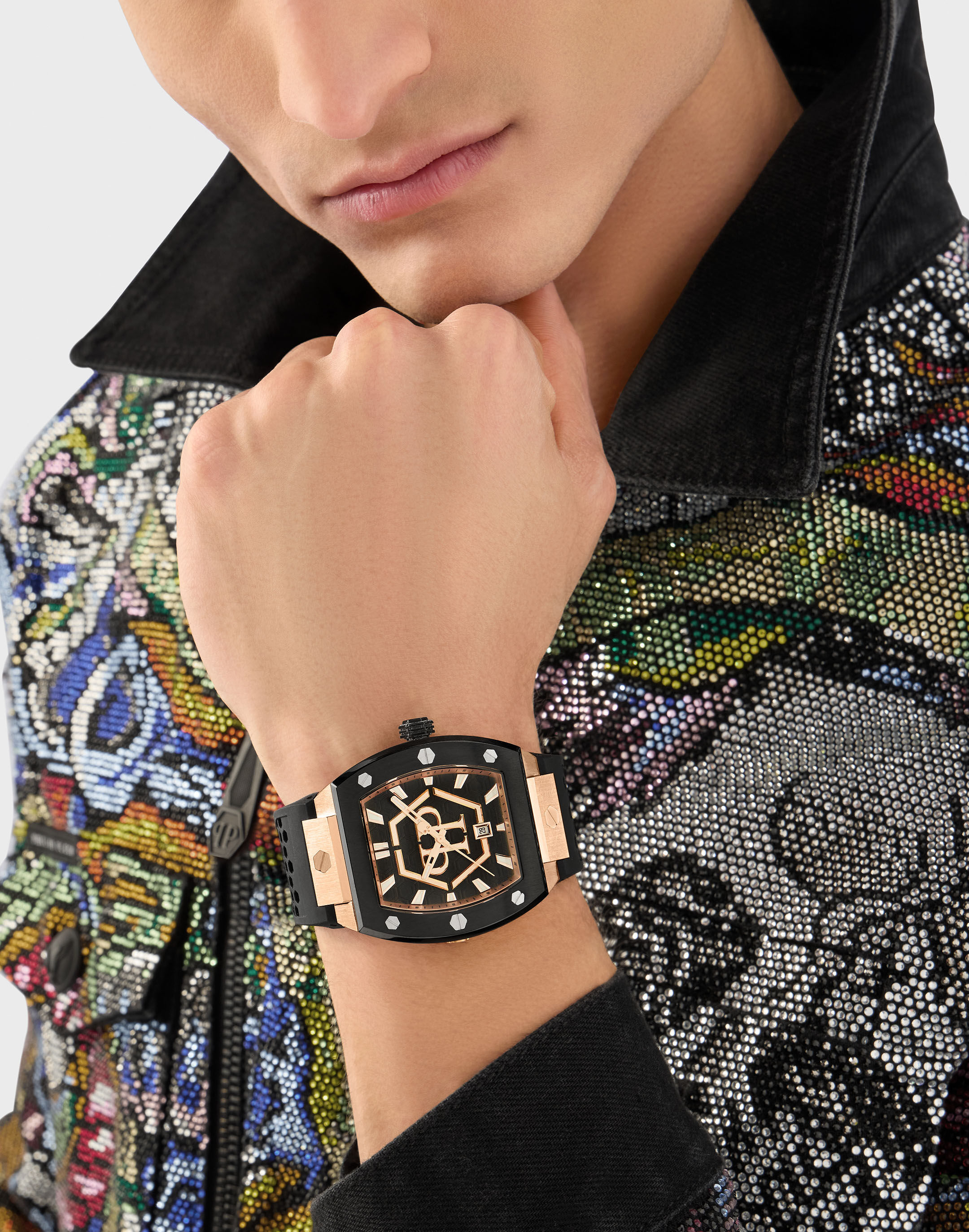 PHILPP PLEIN Stainless Steel Watches The Hexagon Phantom