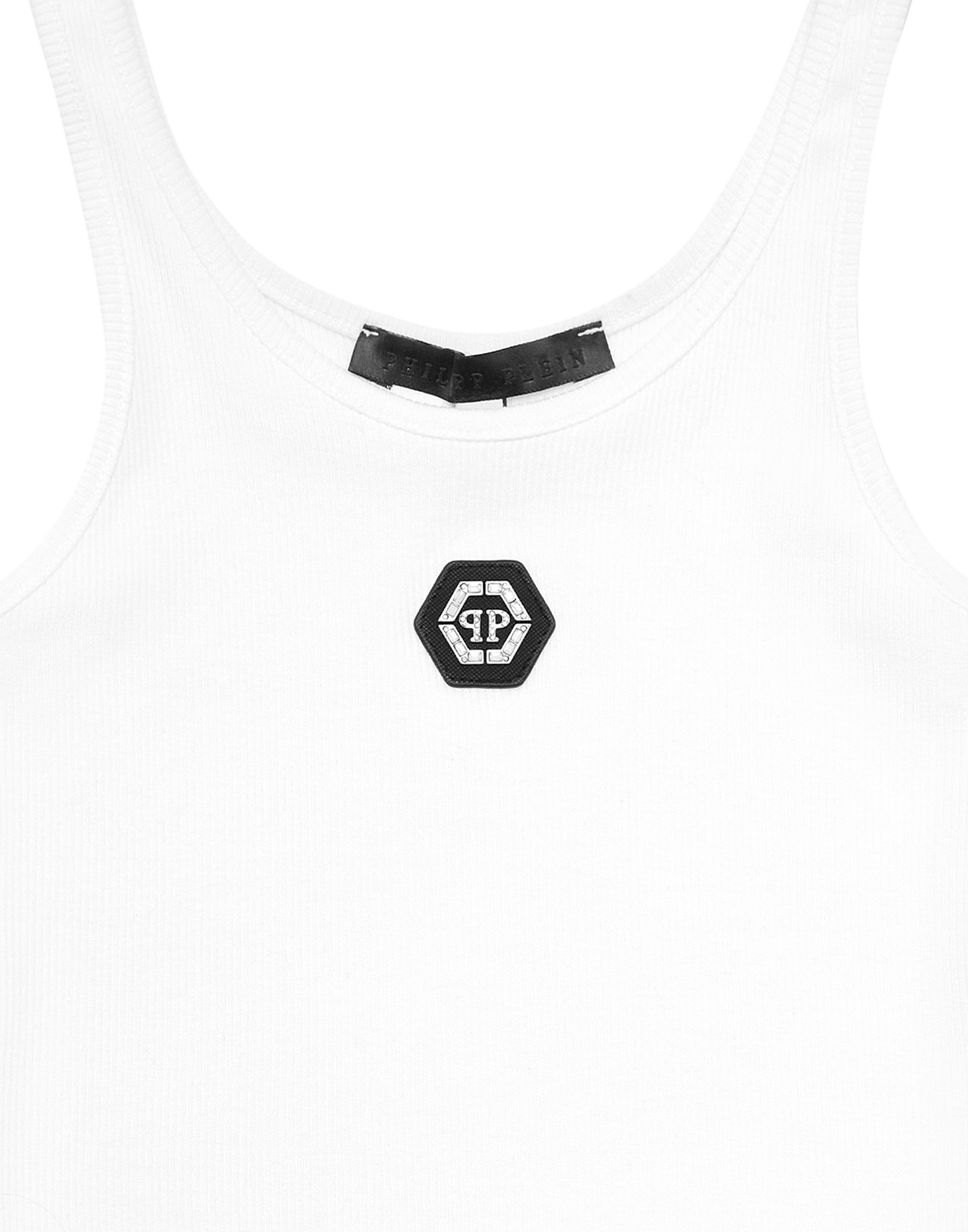 PHILPP PLEIN Jersey Rib Tank Top