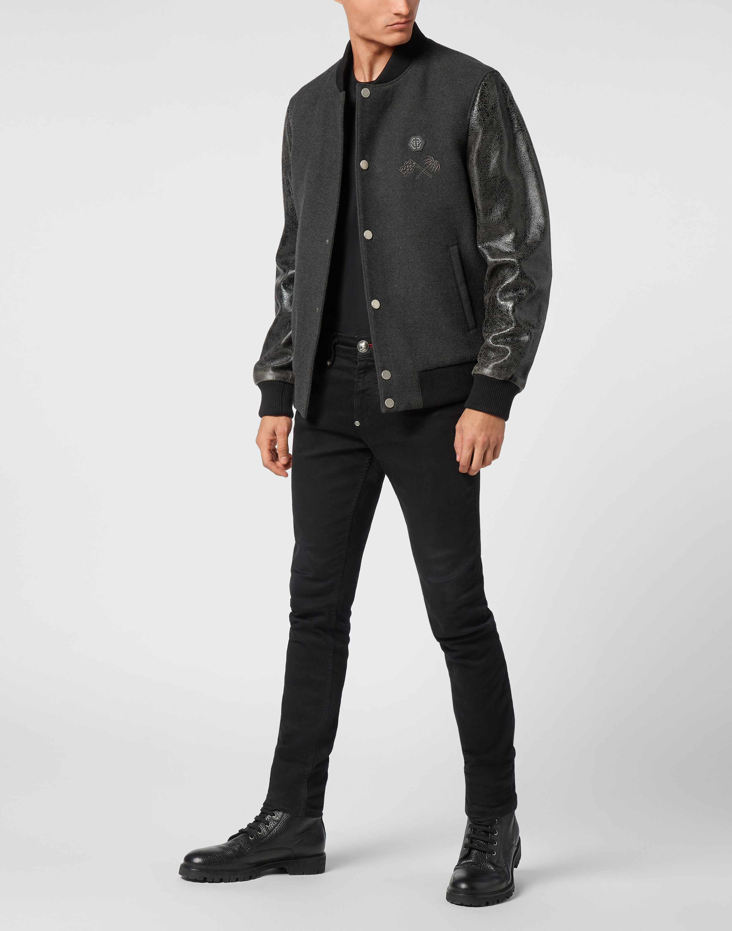 PHILPP PLEIN College Bomber Jacket LS Plein Club