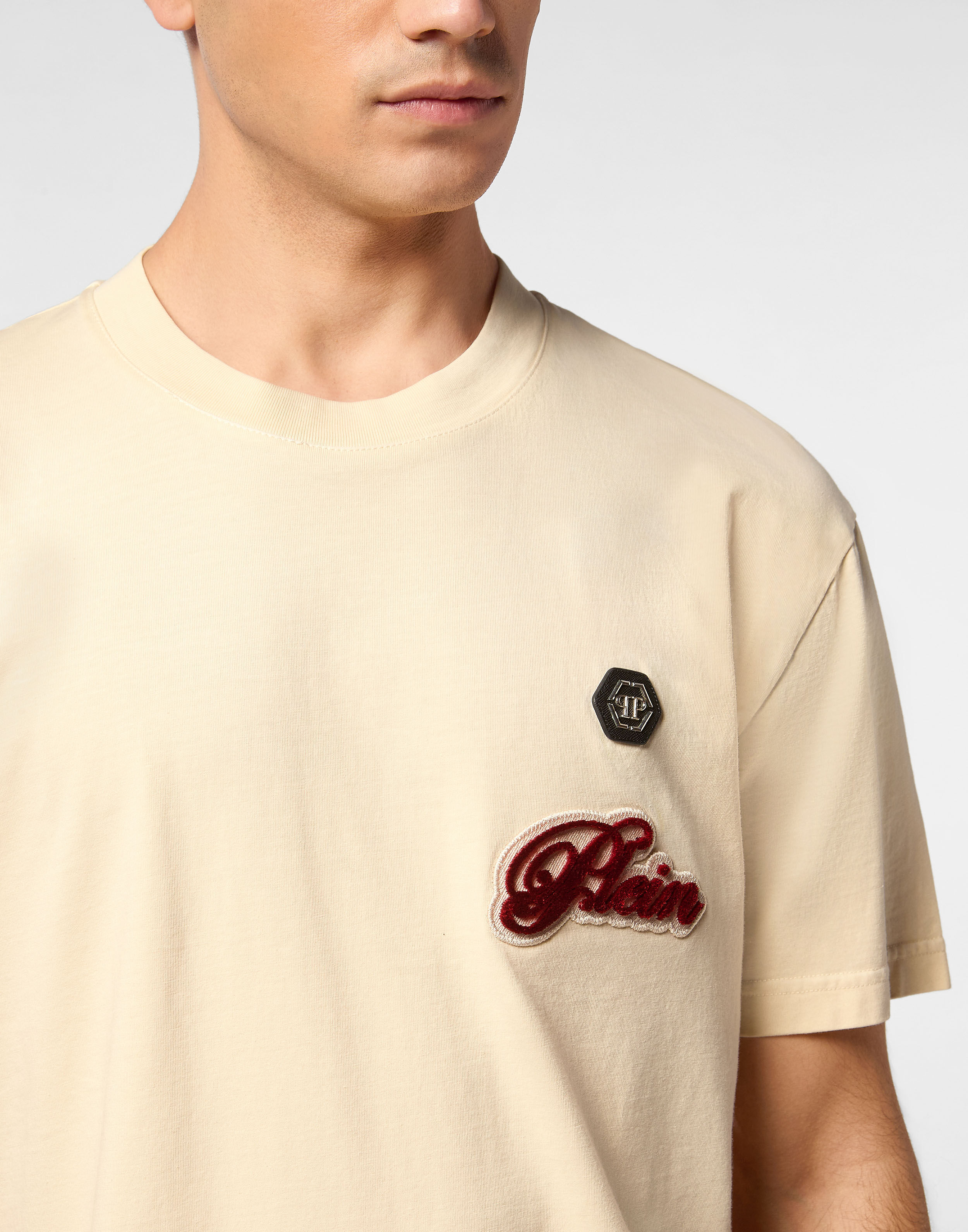 PHILPP PLEIN Round Neck T-Shirt Basic Signature