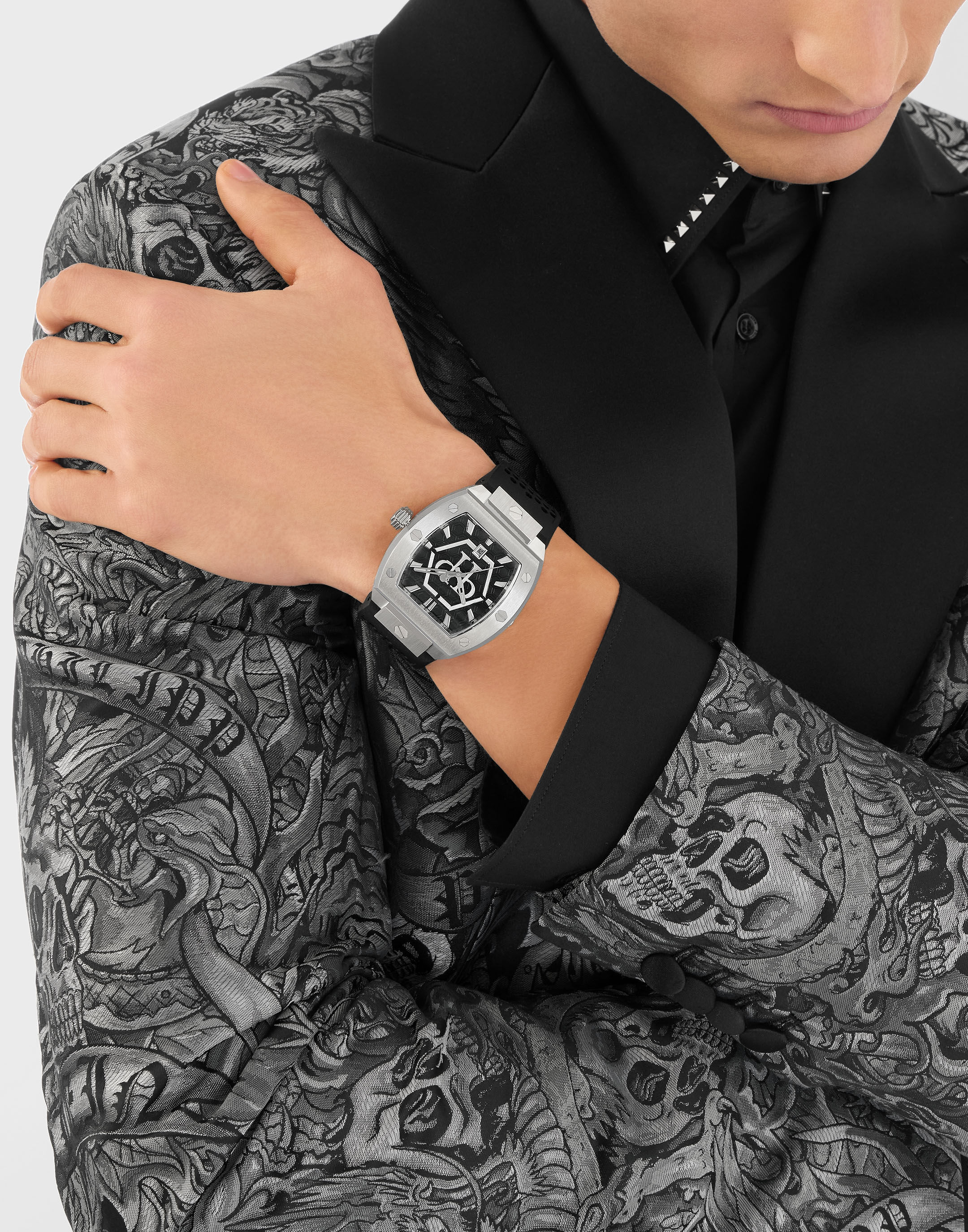PHILPP PLEIN Stainless Steel Watches The Hexagon Phantom