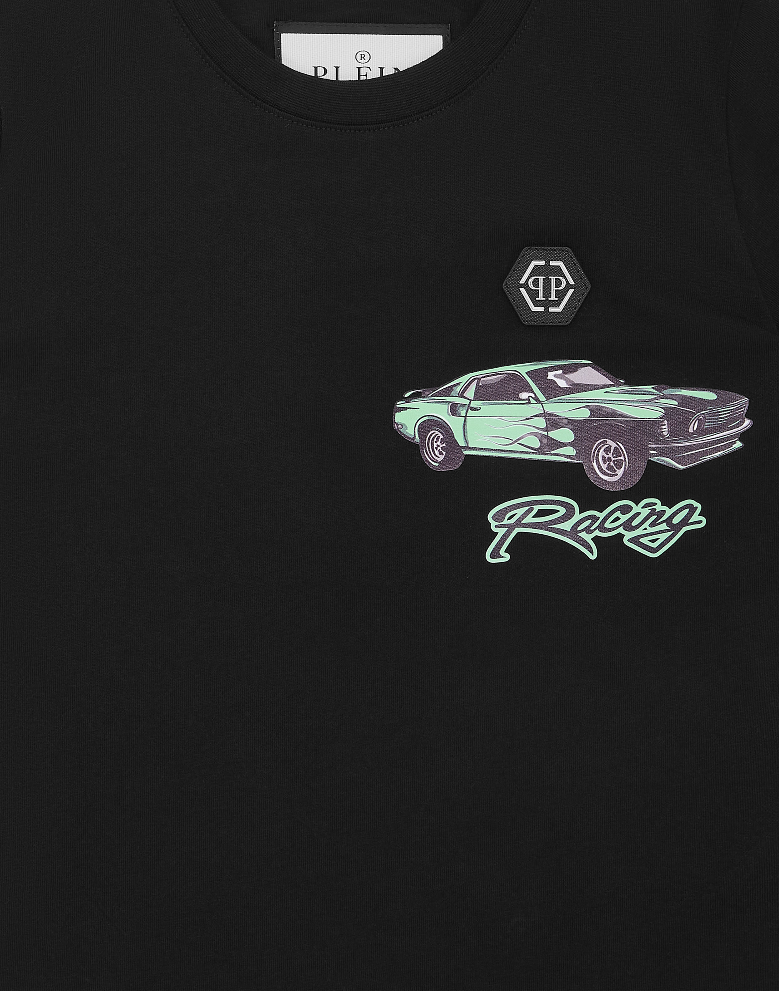 PHILPP PLEIN Jersey T-shirt Round Neck SS Cars Racing