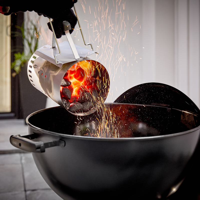 22” Original Kettle® Stealth® Edition Charcoal Grill