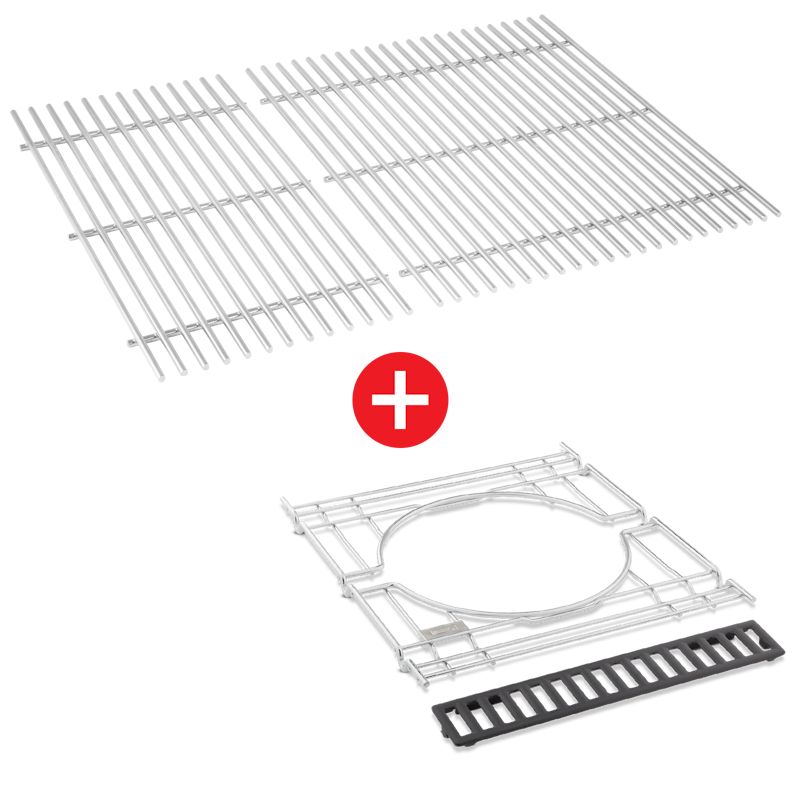 WEBER CRAFTED Stainless Steel Cooking Grates & Frame Kit - GENESIS 300 series