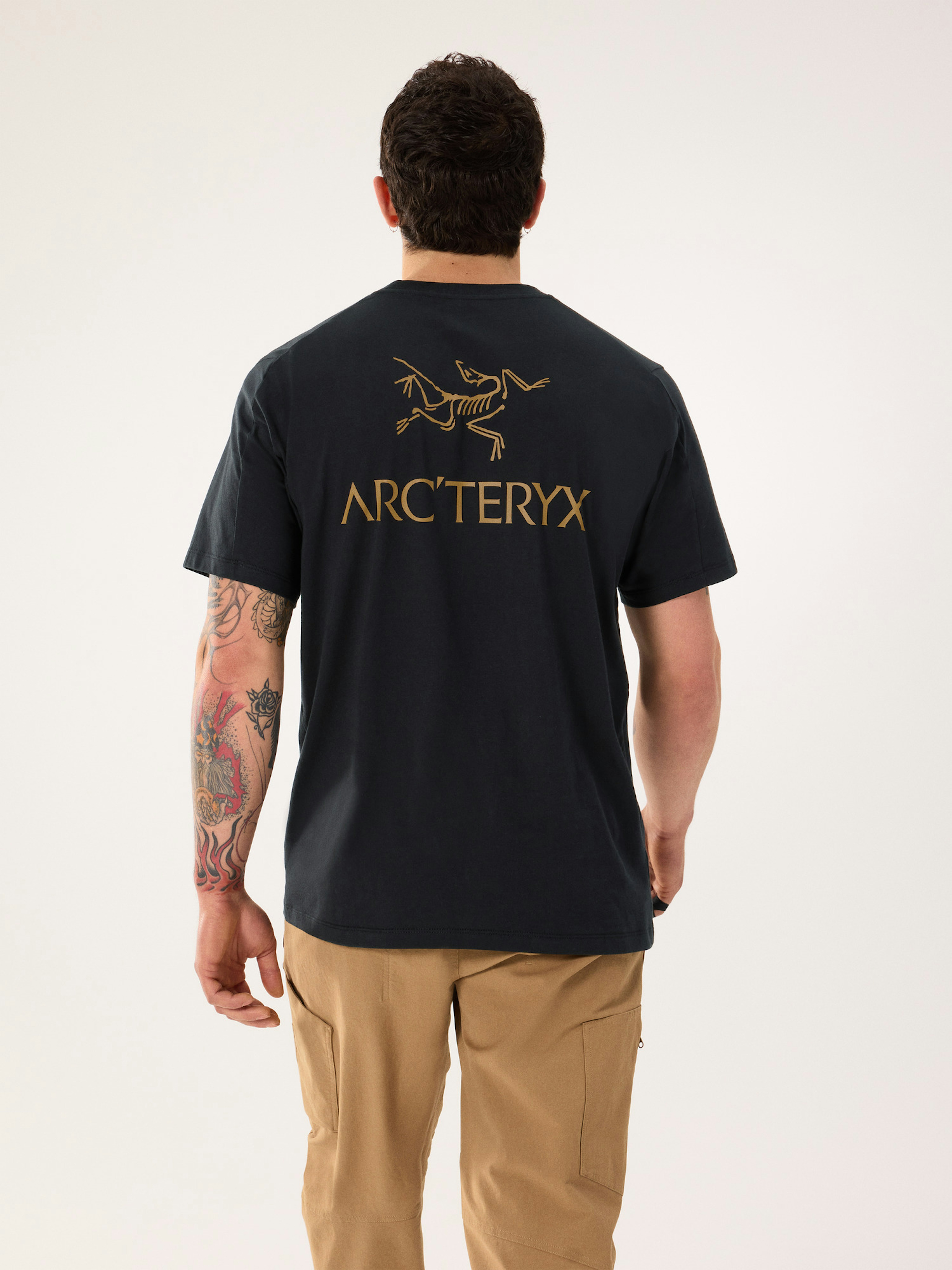 Kragg SL Cotton Bird Word Shirt SS Men's