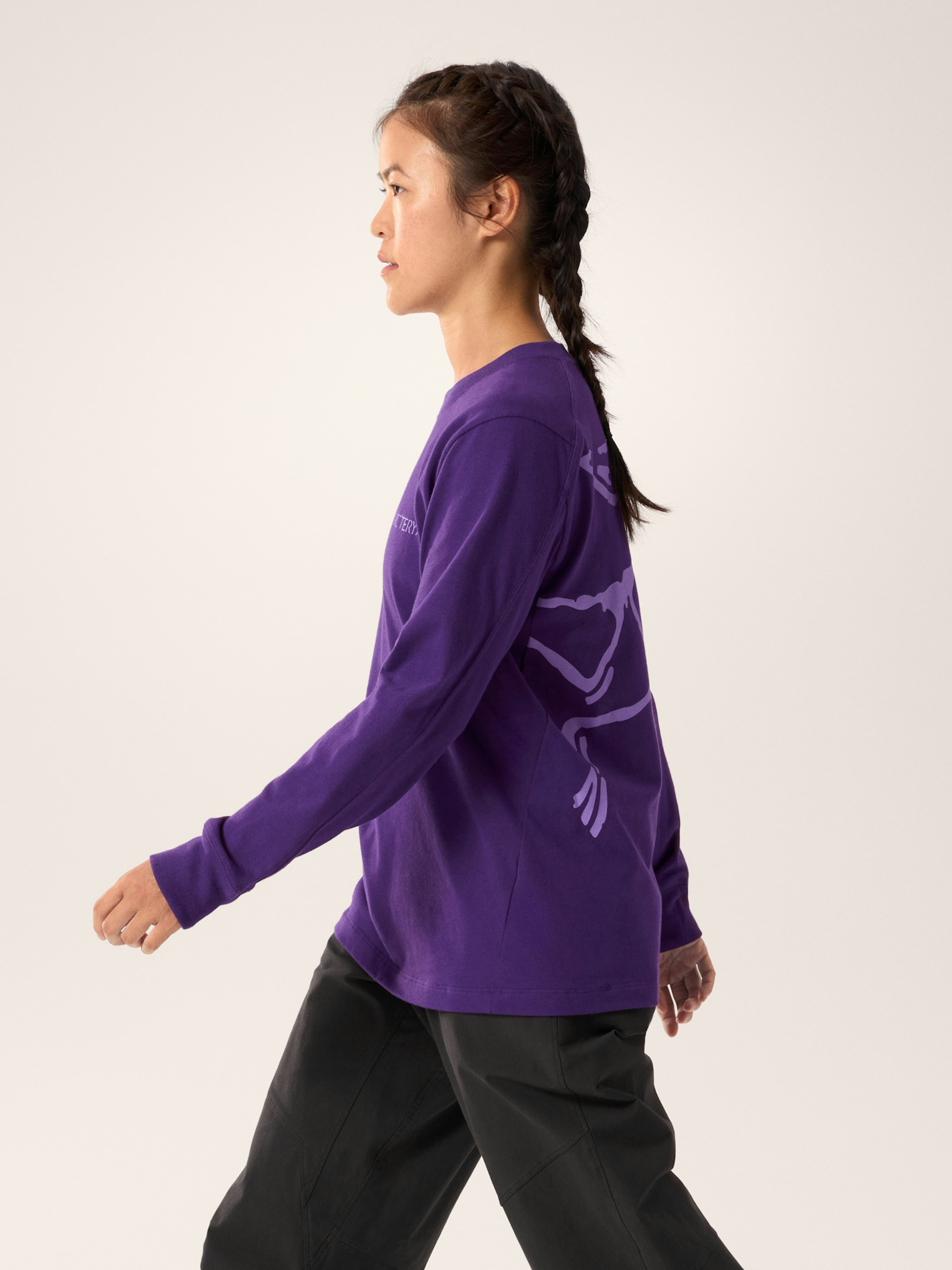 Kragg Cotton Bird Crew Neck Shirt LS Women's