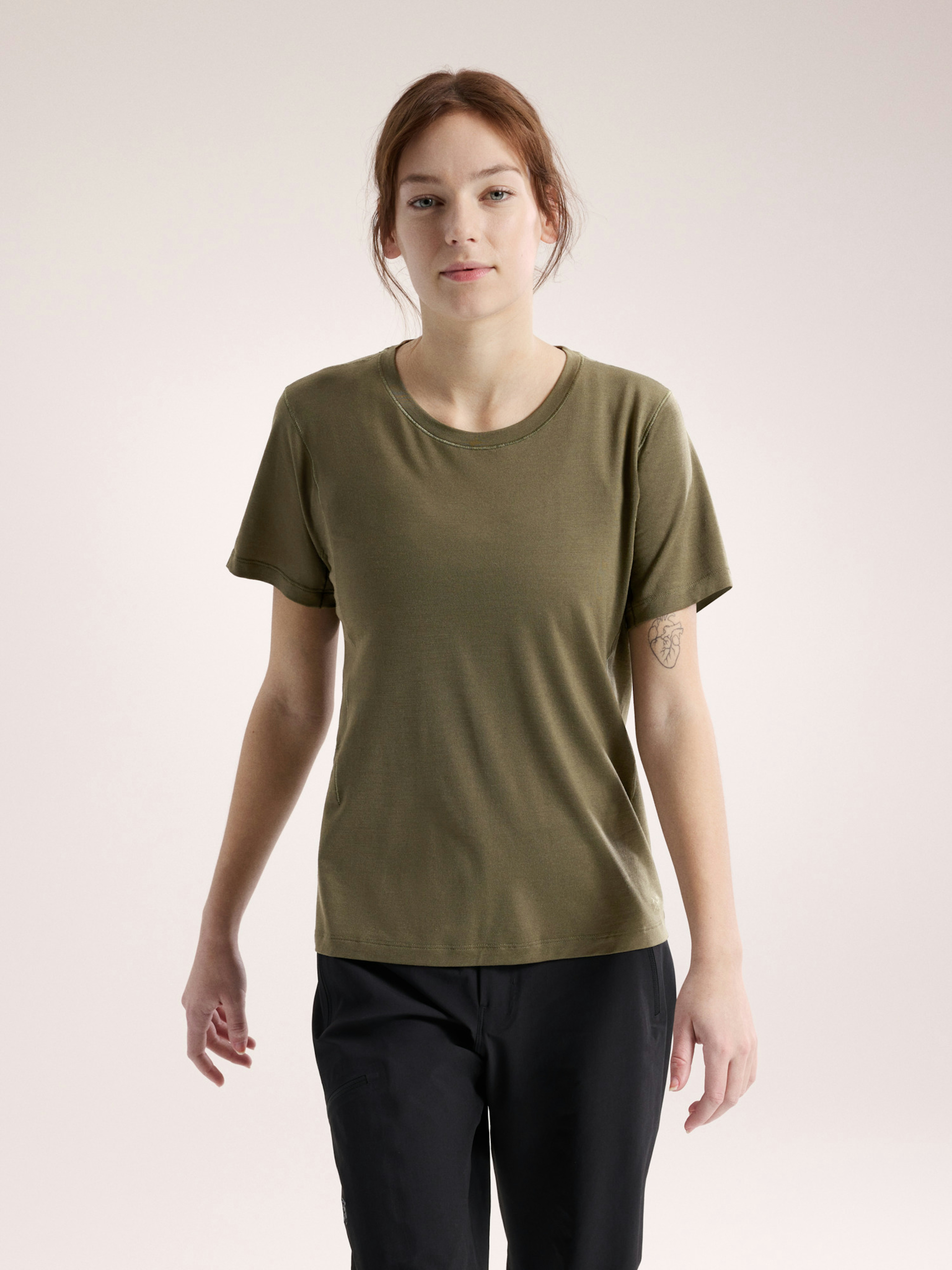 Lana Merino Wool Crew Shirt SS Women's