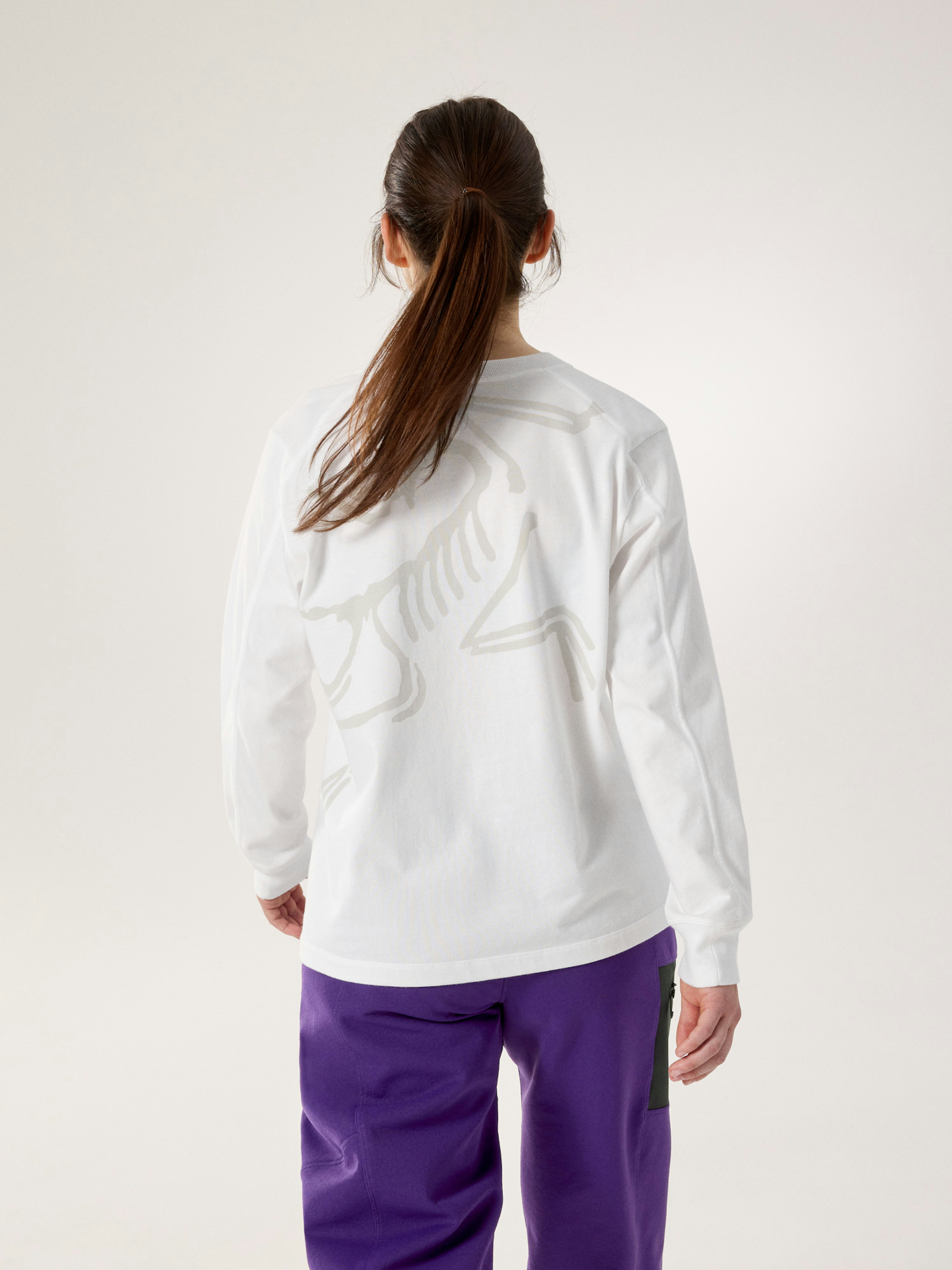 Kragg Cotton Bird Crew Neck Shirt LS Women's