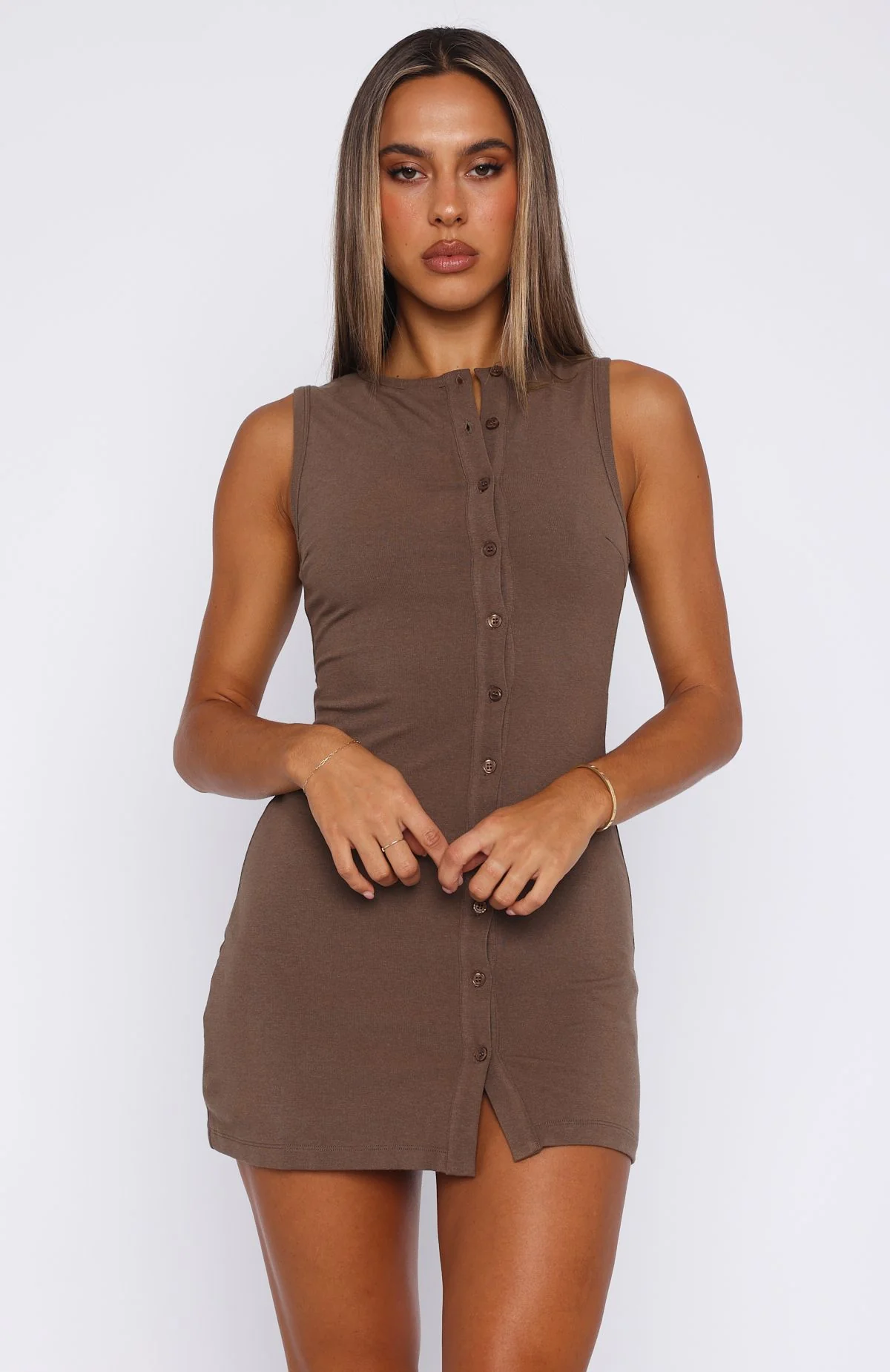Things For You Mini Dress Mocha