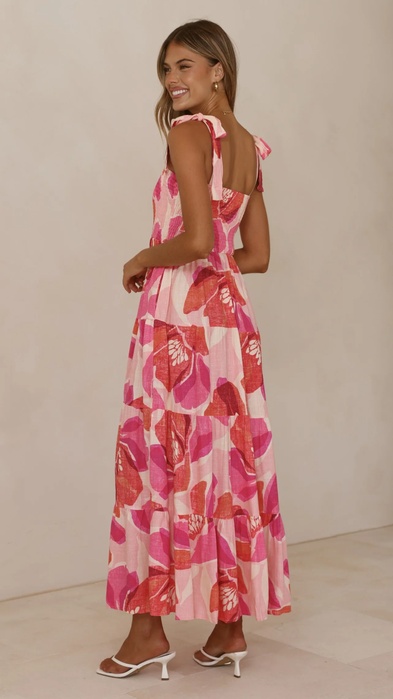 Maille Tiered Maxi Dress - Rosalie Print