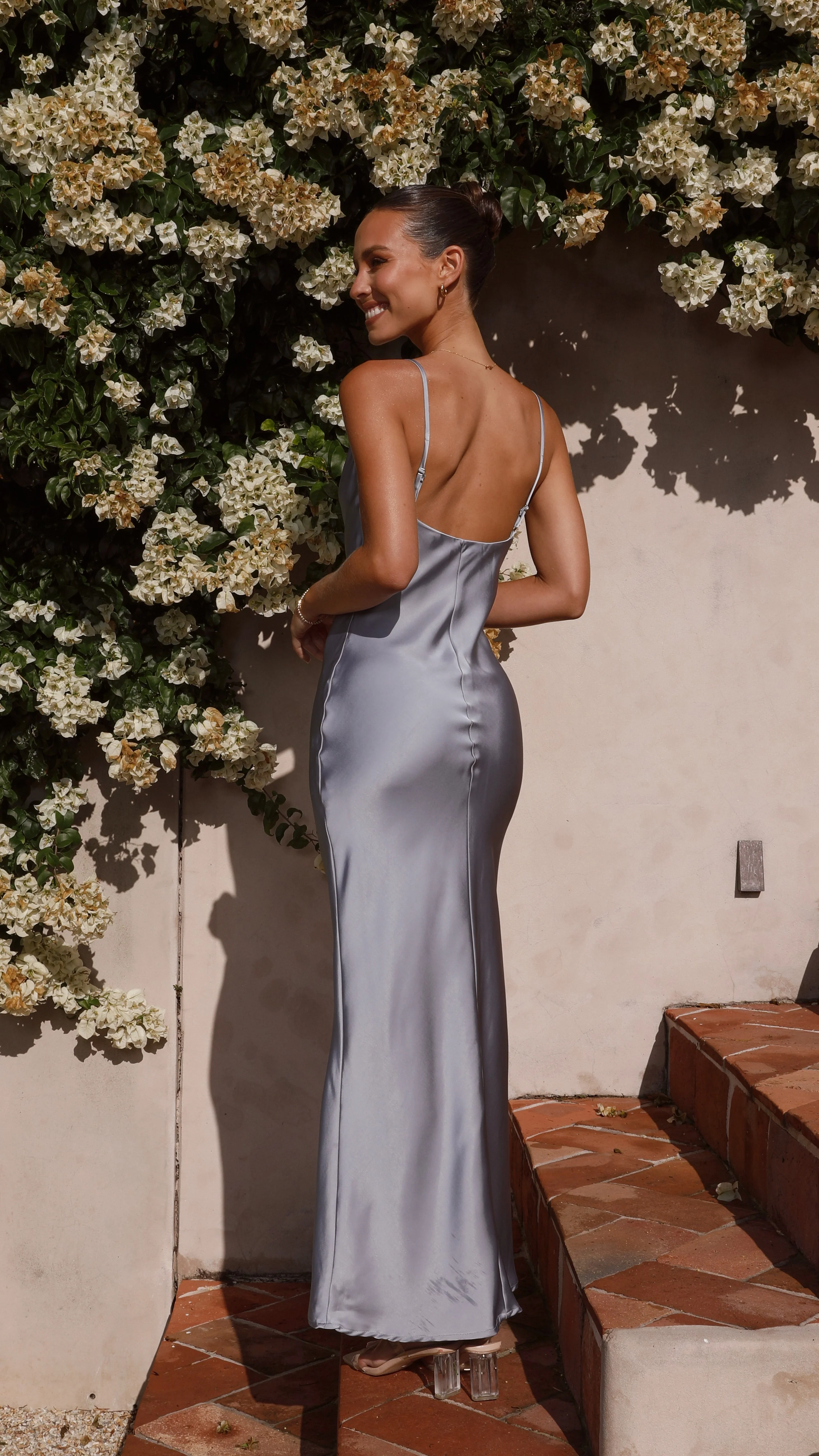 Willow Maxi Dress - Steel Blue