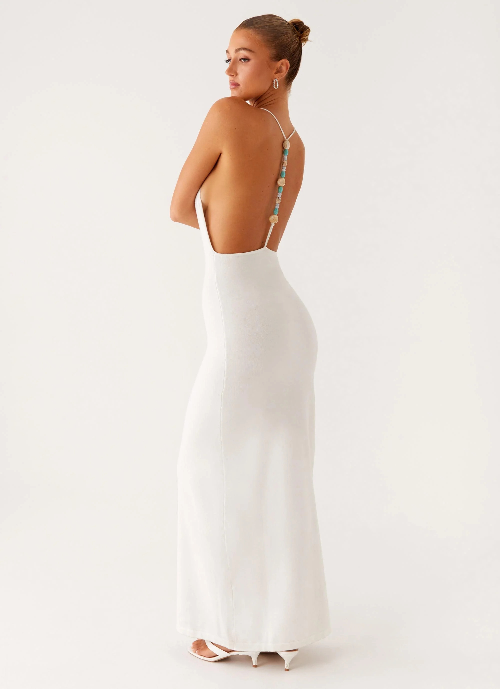 Yalina Knit Maxi Dress - Ivory