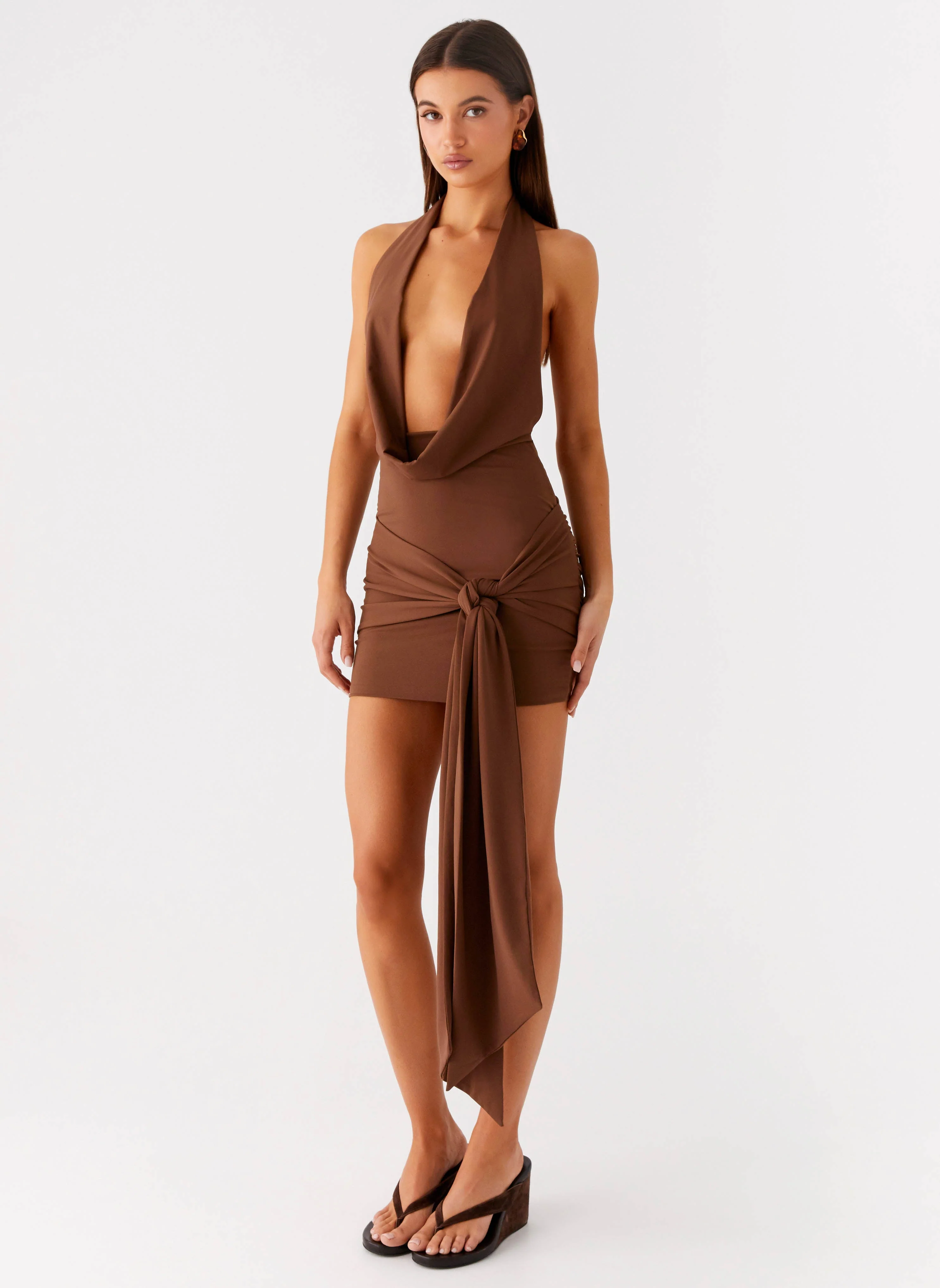 Orchard Mini Dress - Chocolate