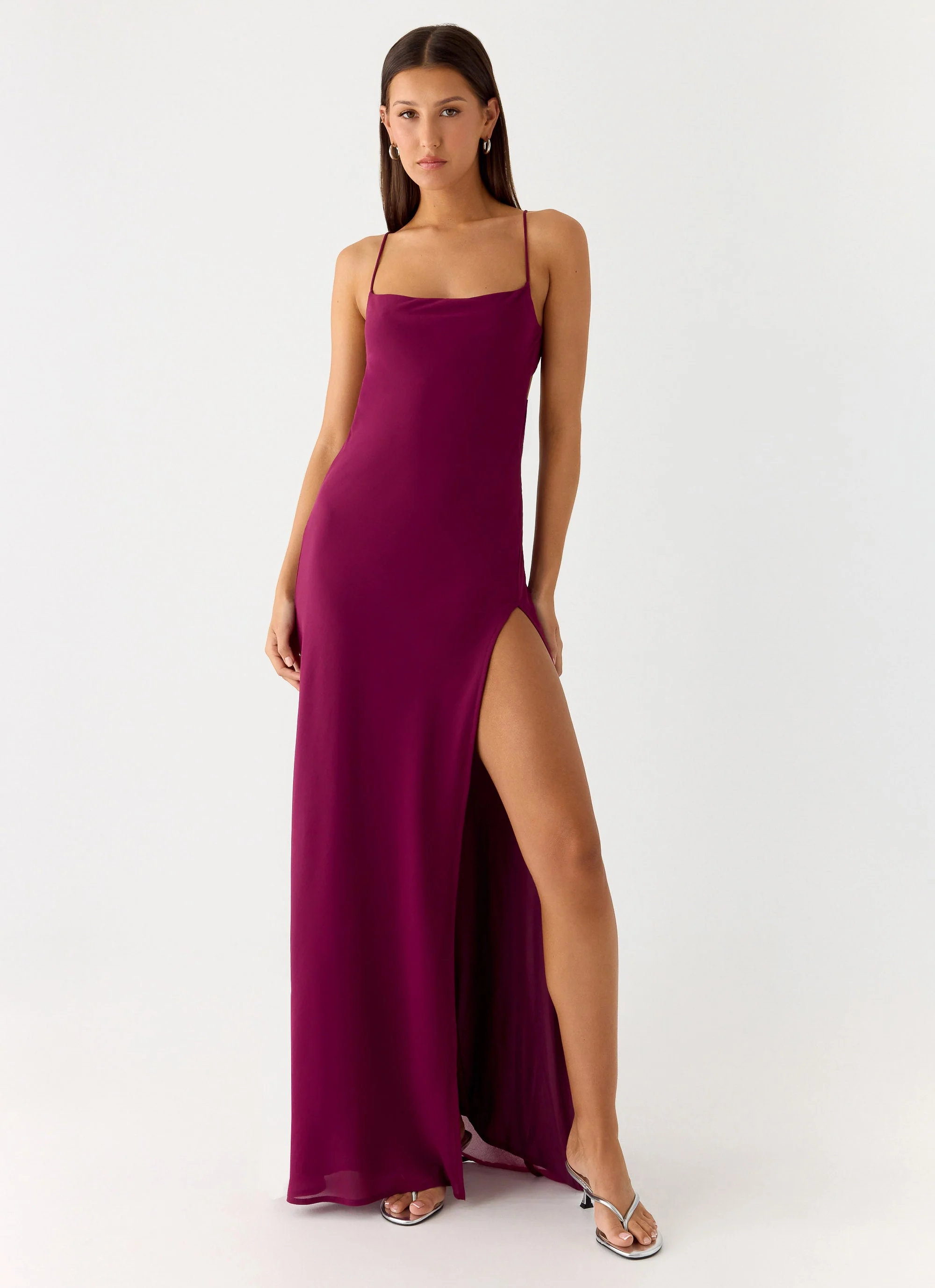 Alouette Maxi Dress - Plum