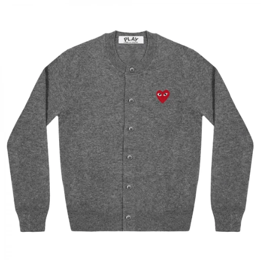 PLAY Women’s Cardigan Red Heart – Grey