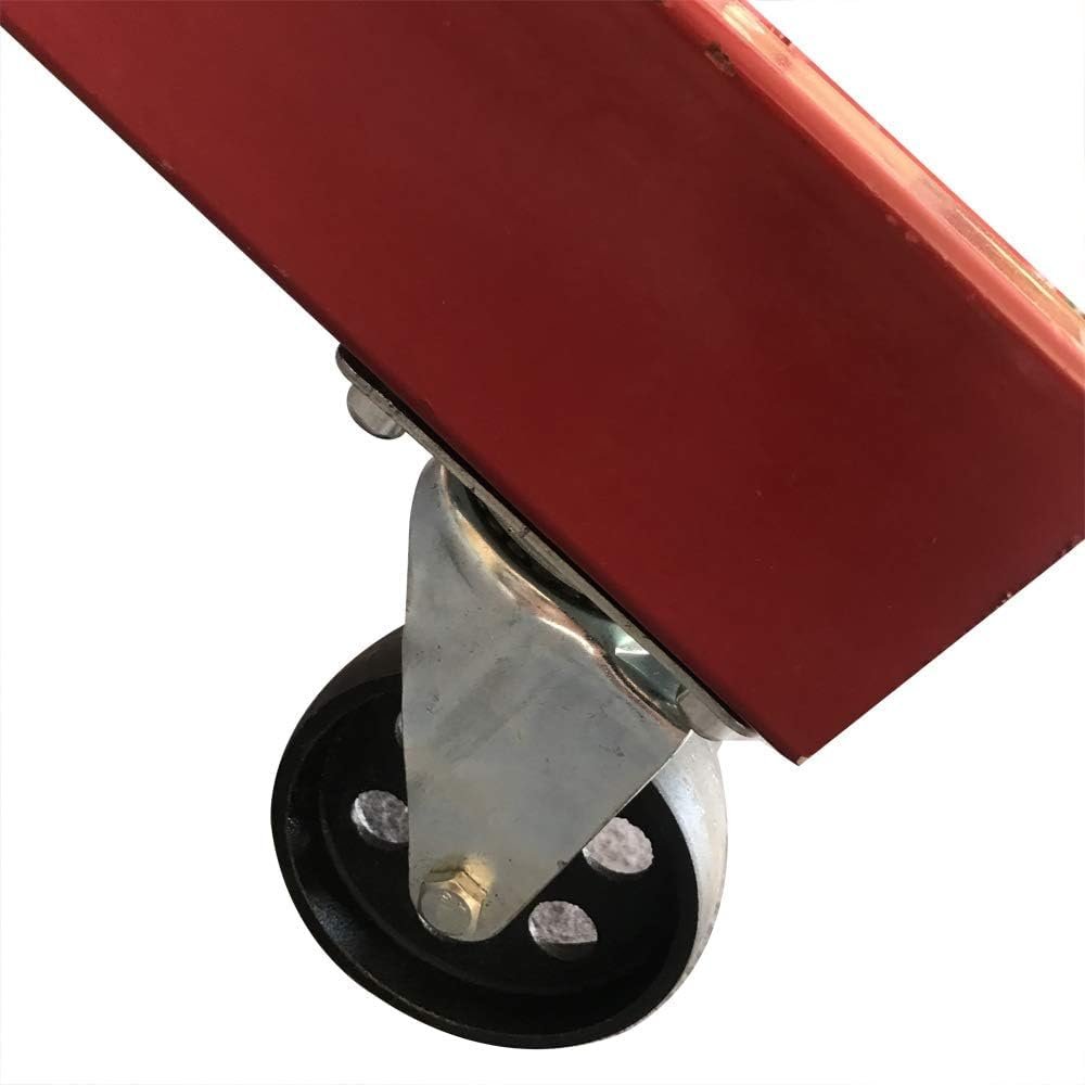 2 TON 4000 lbs Foldable Hydraulic Engine Hoist Cherry Picker Heavy-Duty for Garage Shop Lifting, Red