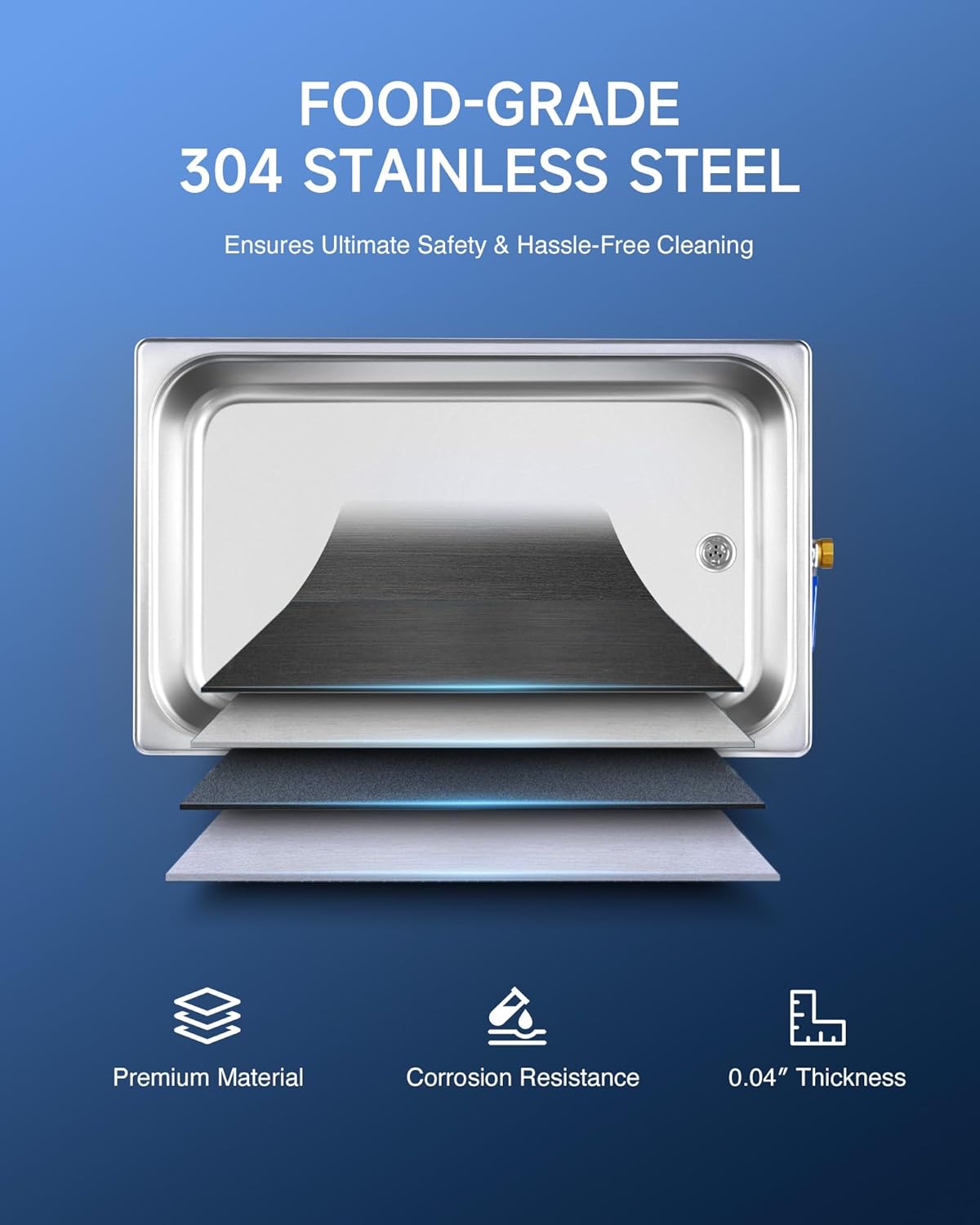 30L Large Ultrasonic Cleaner, Total 1400W Professional Industrial Auto Cleaning Machine for Carburetor Tools Parts Instrument, 40kHz Digital Sonic Cavitation Cleaner with Heater & Timer