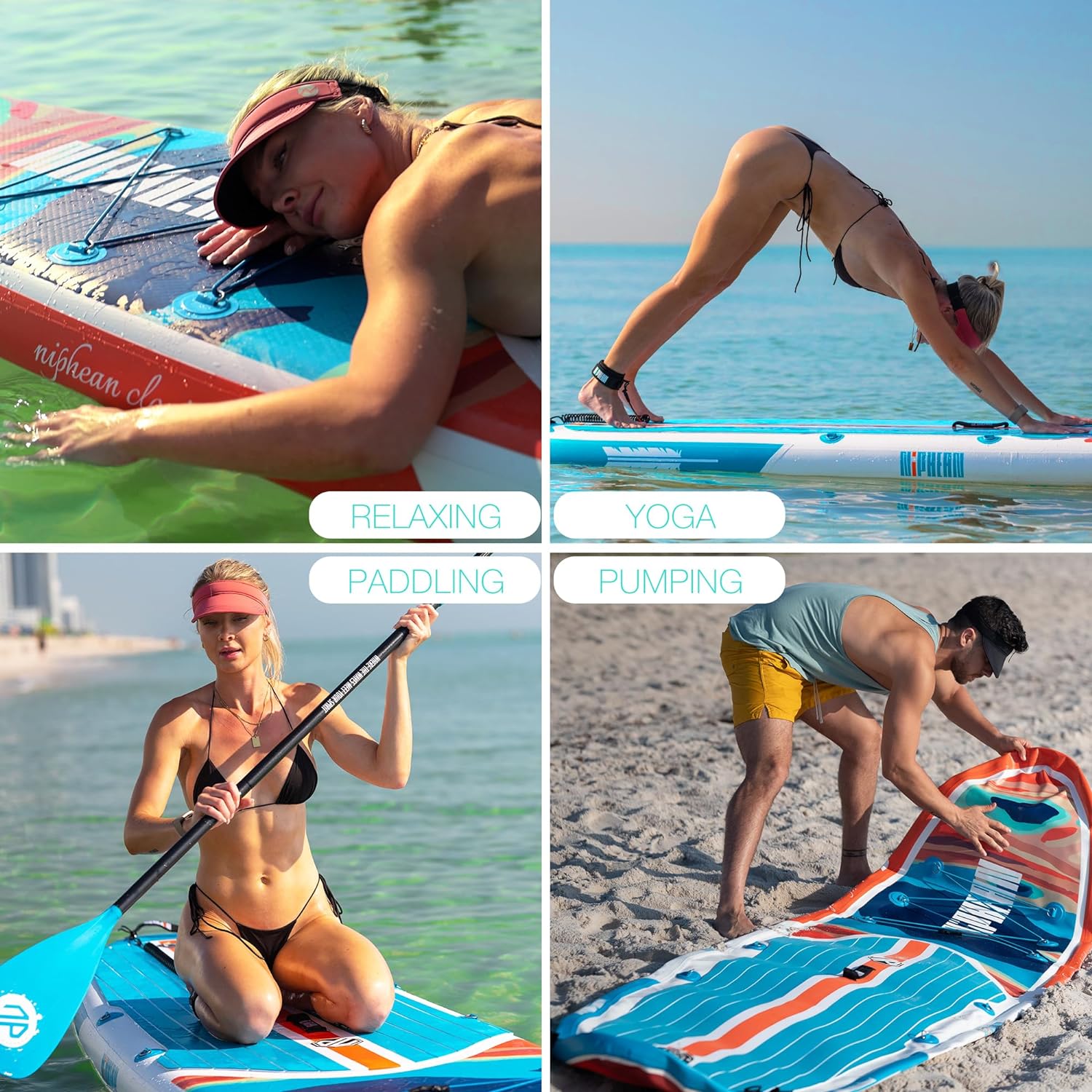Stand Up Paddle Board with SUP Accessories, Anti-Slip EVA Deck, 10 ?�� ?Inflatable Paddle Boards for Adults & Youth of All Skill Levels