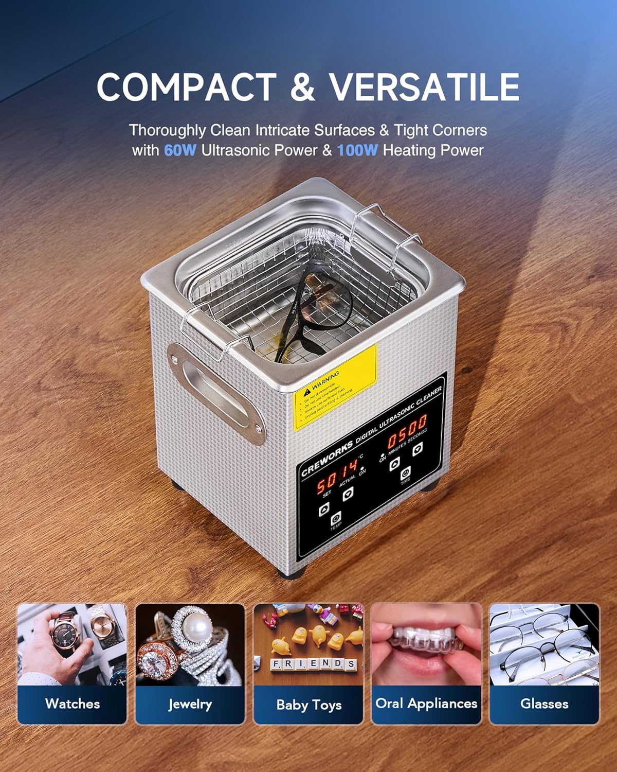 30L Large Ultrasonic Cleaner, Total 1400W Professional Industrial Auto Cleaning Machine for Carburetor Tools Parts Instrument, 40kHz Digital Sonic Cavitation Cleaner with Heater & Timer