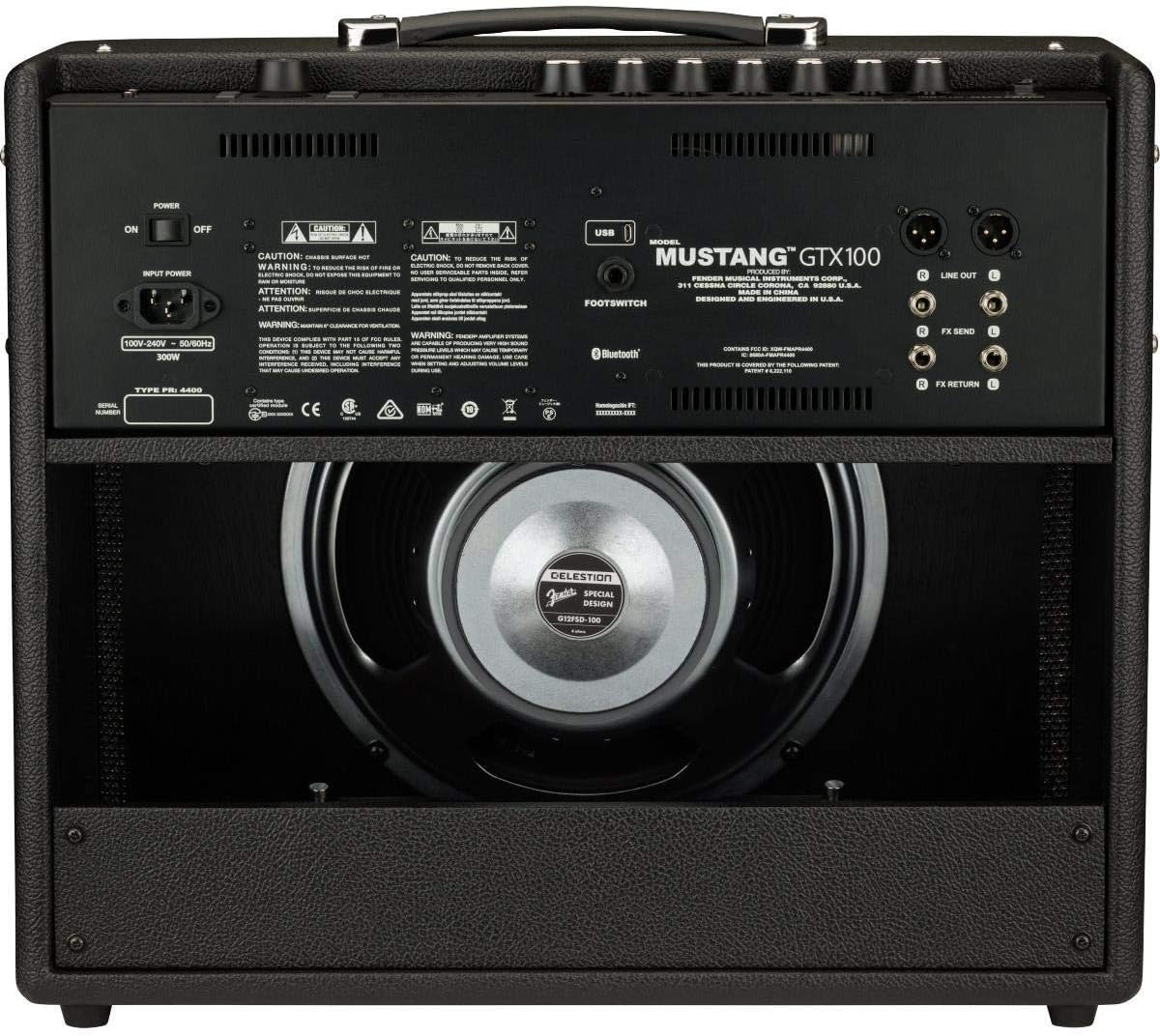 Guitar Amp, 50 Watts, with 2-Year Warranty 30 Preset Effects with USB Audio Interface for Recording, 20Dx19.5Wx11.5H Inches, Black