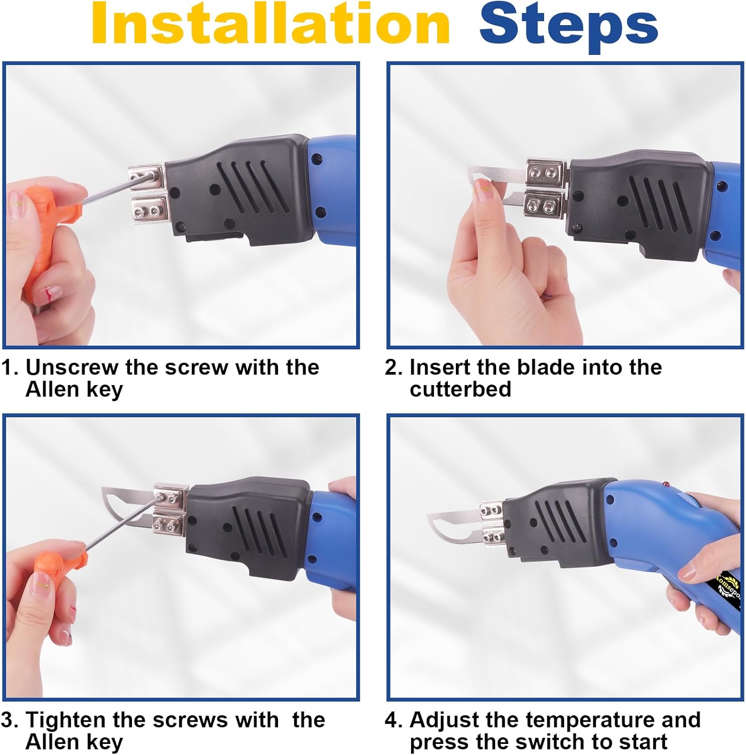 K2NSB 200W Electric Foam Cutter with Slotting, Air-Cooled Hot Knife for Styrofoam, EPP, EPS, XPS, EPE, KT Board  C 4 Blades Included