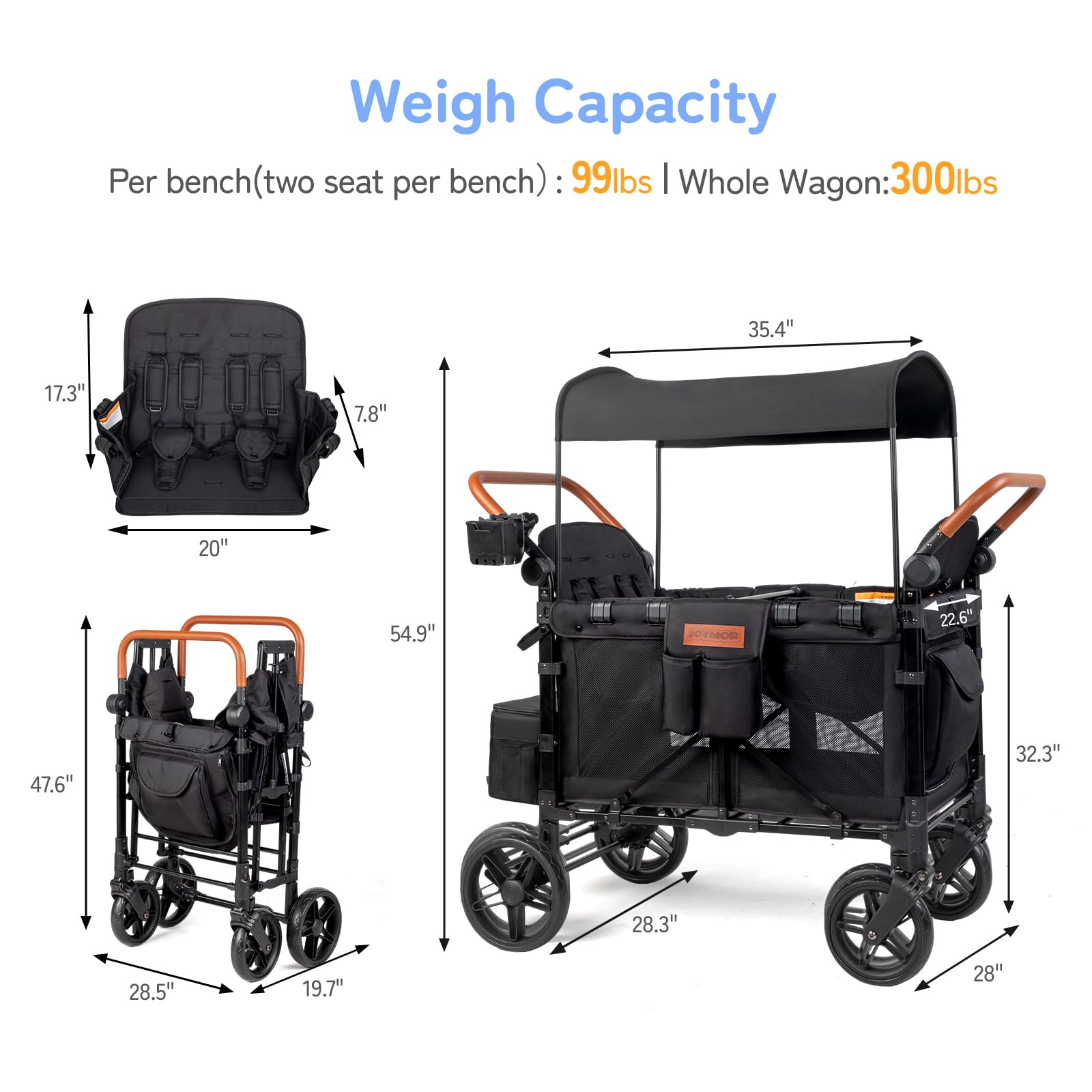 JOYMOR Stroller Seating UV Protection WS1CB4SP
