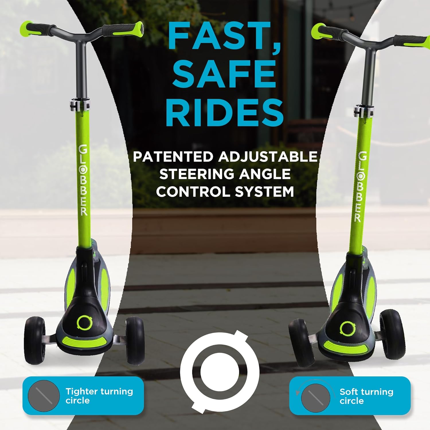 Scooter | 3-Wheel Kick Scooter for Adults & Kids 5+ | Foldable Kick Scooter with Safe, Non-Slip Deck & Premium Brakes