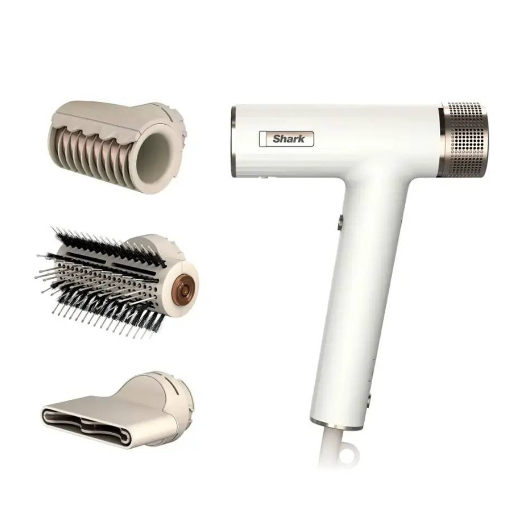 Shark SpeedStyle RapidGloss Finisher and High-Velocity Dryer Silk Straight Wavy