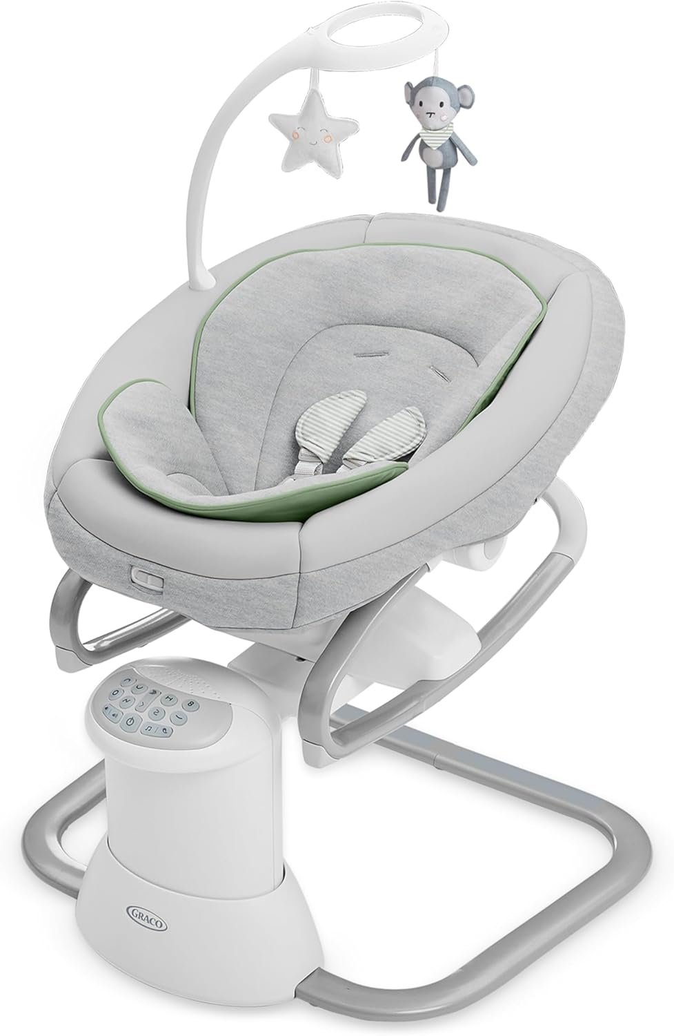 Soothe My Way with Removable Rocker, Madden �C Versatile Baby Swing & Portable Rocker