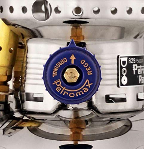 HK500 Pressurized Lantern, 500 Candlepower with 1 Quart Kerosene Tank for Home, Camping or Emergency Lighting, Hand Assembled High Pressure 400 Watt Lamp, Polished Brass