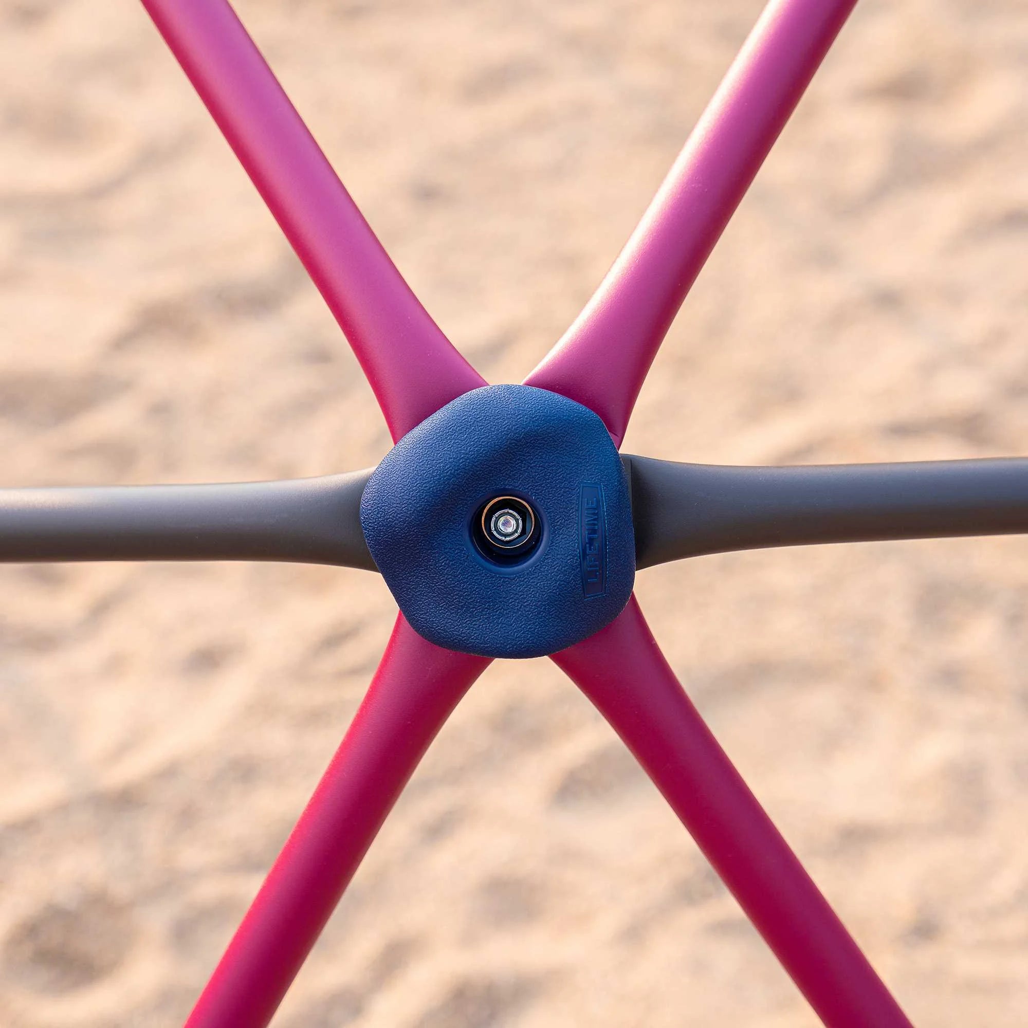 Lifetime Kid's Outdoor 5.5 ft. H x 11 ft. W Dome Climber, Berry and Brown (91088)