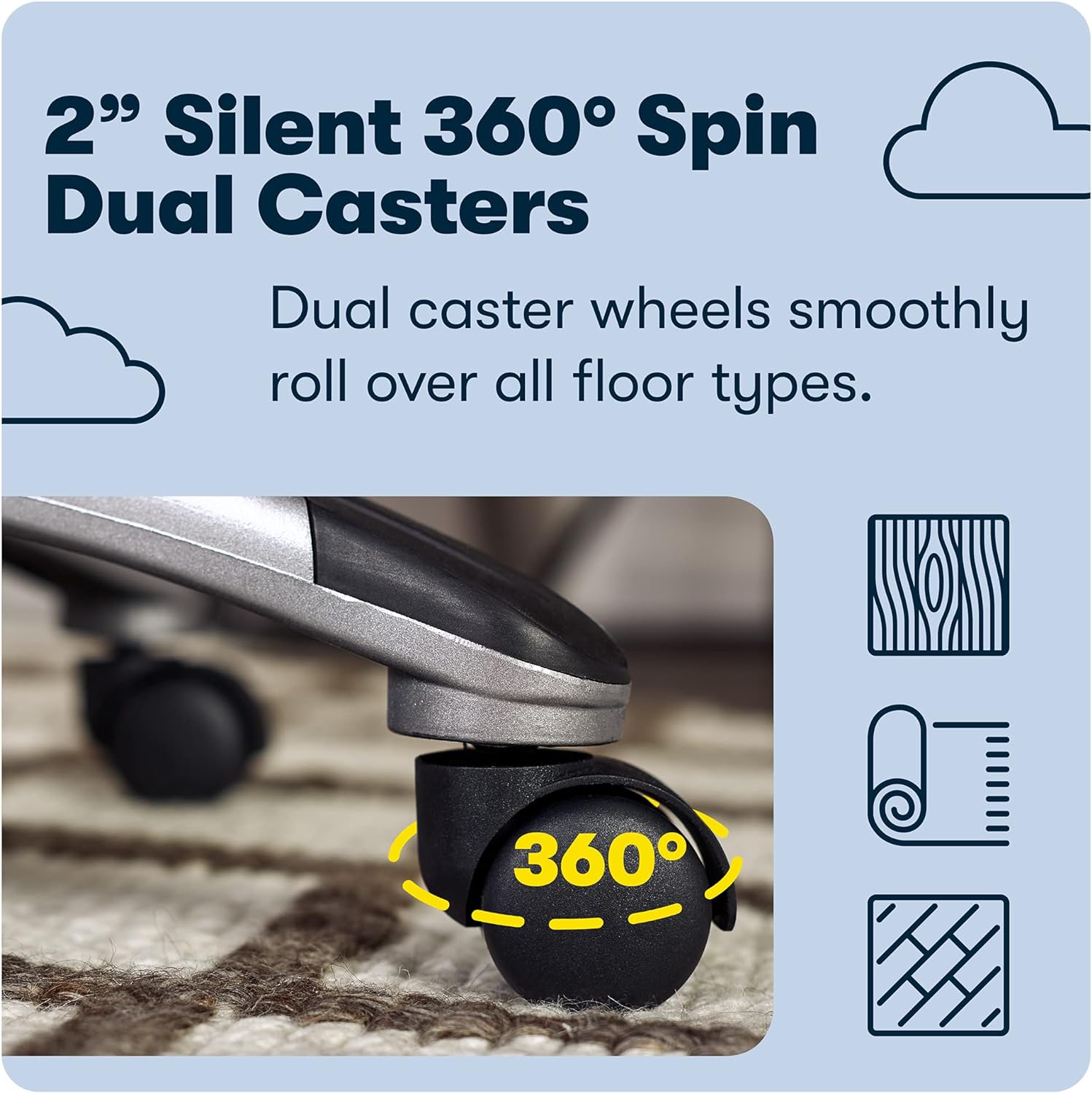 Fairbanks Big and Tall High Back Executive Office Ergonomic Gaming Computer Chair with Layered Body Pillows, Contoured Lumbar Zone, Black