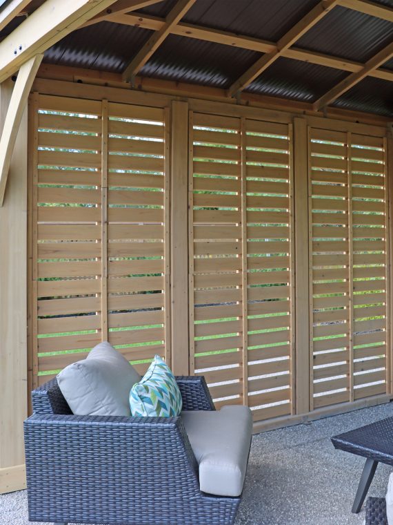 Yardistry  C 10 ft. Meridian Cedar Privacy Wall