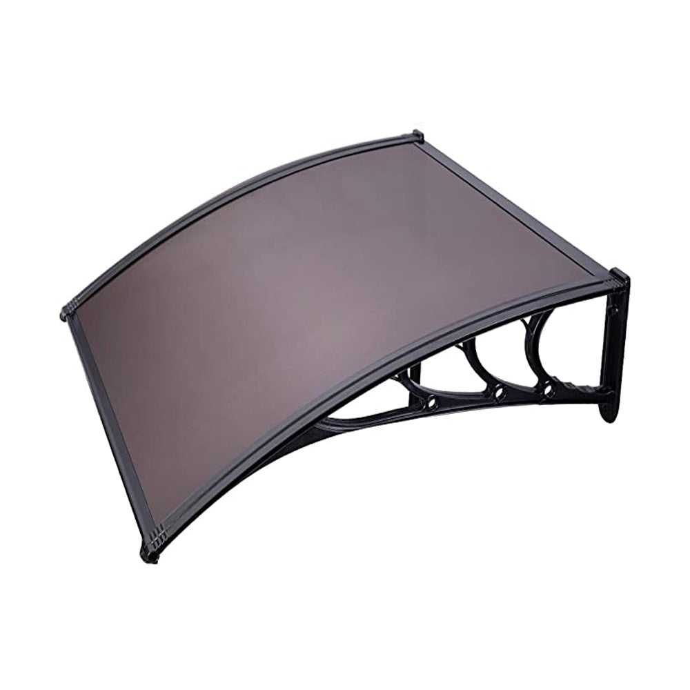Durable Polycarbonate Awning Canopy for Windows & Doors  C Brown, Multiple Sizes, Rust-Resistant, Easy Installation