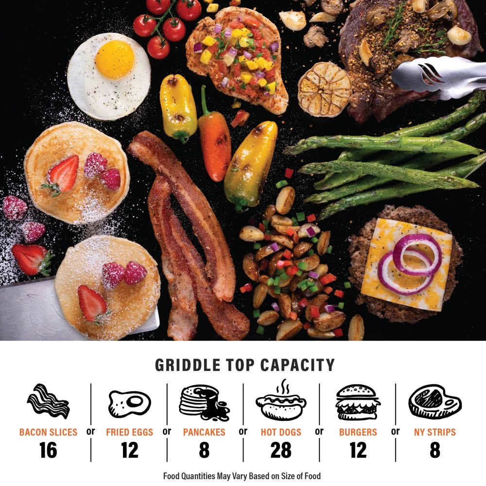 Blackstone Adventure Ready 20  x14   2-Burner Propane Camping Griddle with Latching Hood and Handle