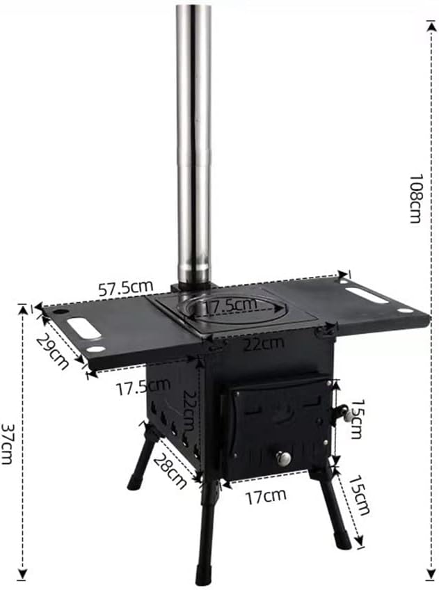 Grills Outdoor Portable BBQ Grill Foldable Wood Stove Stainless Steel Barbecue Grill Home Camping