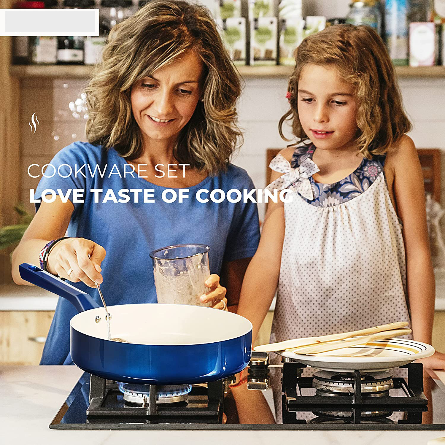 Red Nonstick Cookware Set  C 10 Pcs by [Brand Name], Induction Compatible, Chemical-Free, Includes Frying Pans, Saucepans, Saute Pan, Stock Pot