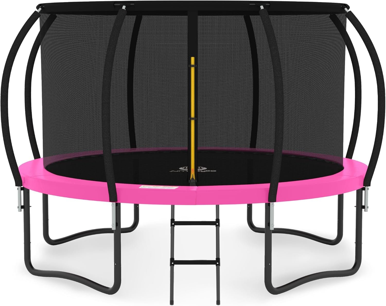 JUMPZYLLA Trampoline 8FT 10FT 12FT 14FT 15FT 16FT Trampoline with Enclosure �C Recreational Trampolines with Ladder and AntiRust Coating, ASTM Approval Outdoor Trampoline for Kids