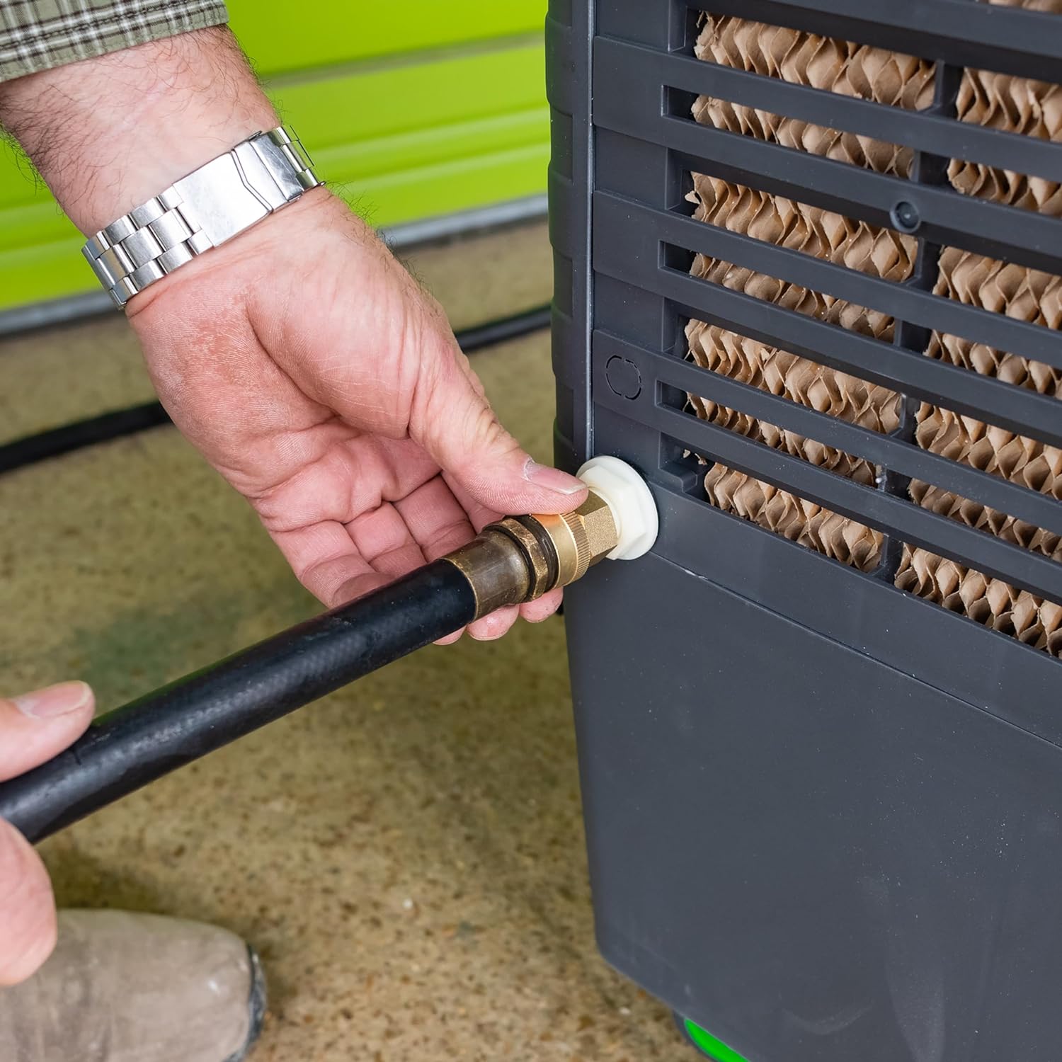 23969 3-Speed Evaporative Cooler, Green and Gray, Cools Up to 1600 Square Feet, 5300 CFM, Portable Cooler Fan