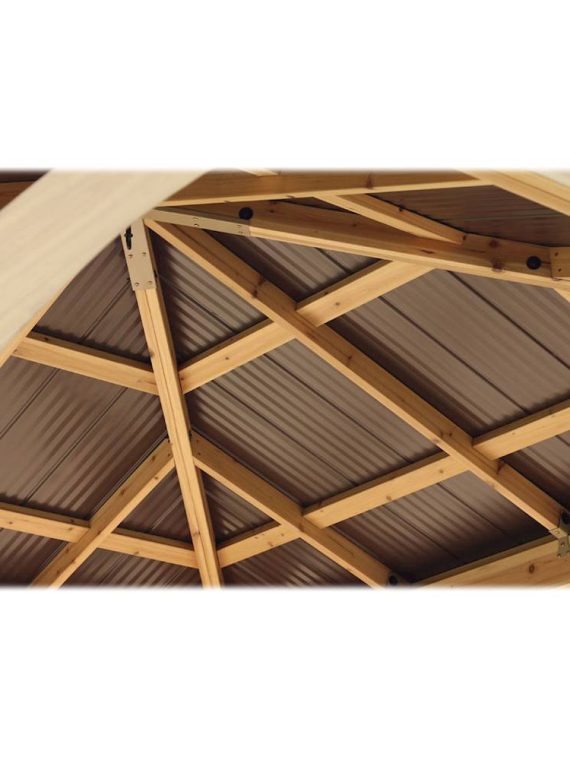 Yardistry  C 10   x 10   Meridian Gazebo  C Coffee Brown