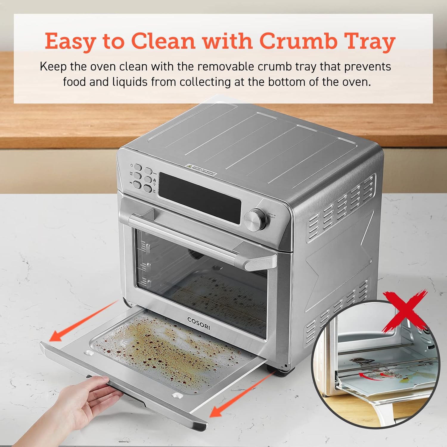 12-in-1 Air Fryer Toaster Oven Combo, Airfryer Convection Oven Countertop, Bake, Broil, Roast, Dehydrate, 134 Recipes & 4 Accessories, 32QT, Silver, Stainless Steel