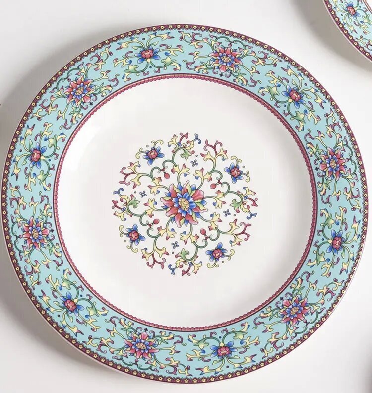 56-Piece Ceramic Dinnerware Set  C Plates, Bowls, Spoons & More