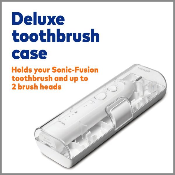 Waterpik Sonic-Fusion 2.0 Flossing Toothbrush, Electric Toothbrush Water Flosser Combo, White