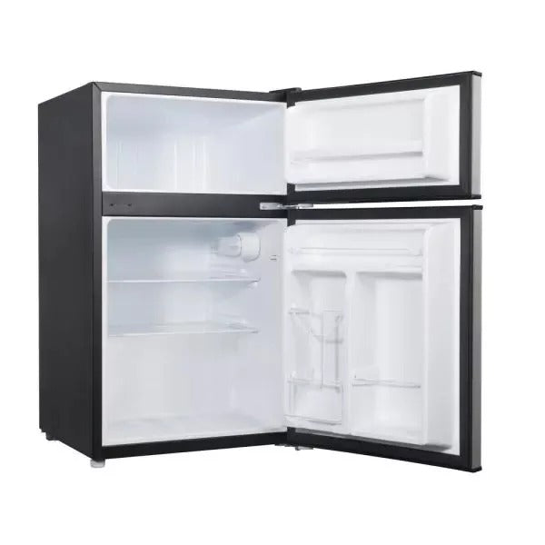g 31 cu ft Mini Refrigerator in Stainless Steel with Dual Door True Freezer