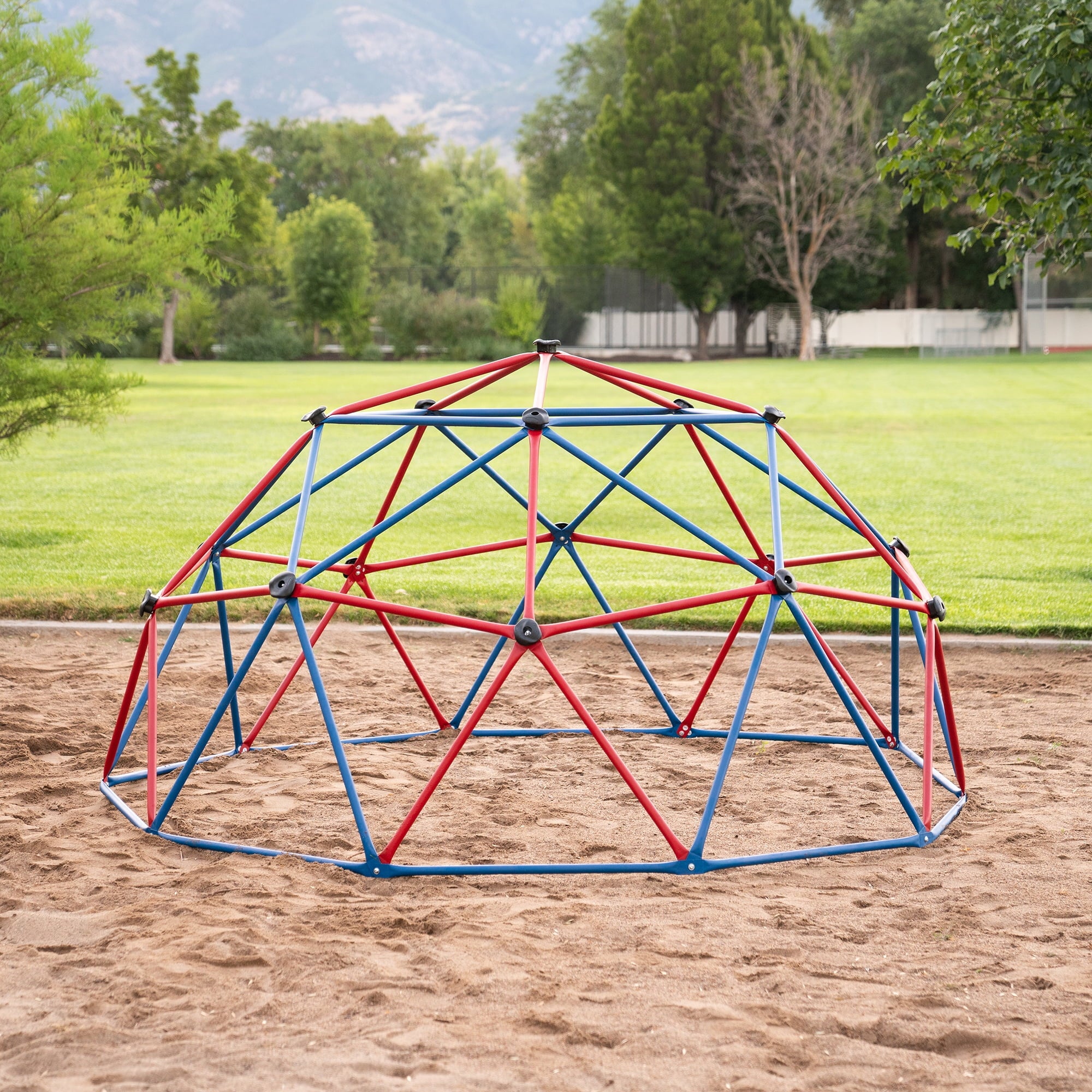 Lifetime Kid's Outdoor 5 ft. H x 10 ft. W Dome Climber, Red and Blue (101301)