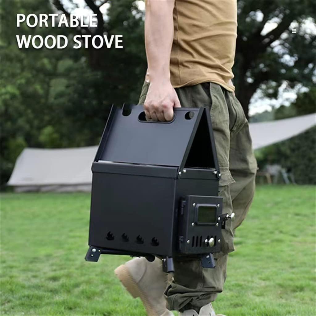 Grills Outdoor Portable BBQ Grill Foldable Wood Stove Stainless Steel Barbecue Grill Home Camping