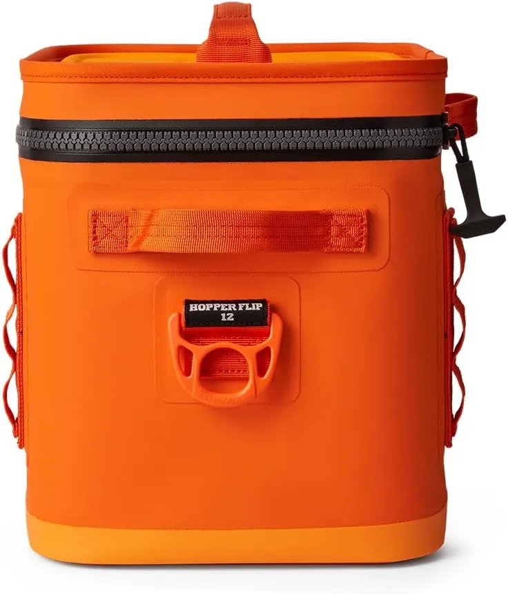 YETI Hopper Flip 12 Charcoal Portable Soft Cooler, 15 lbs Capacity, Foam Insulation, Leakproof Zipper, Outdoor Ready