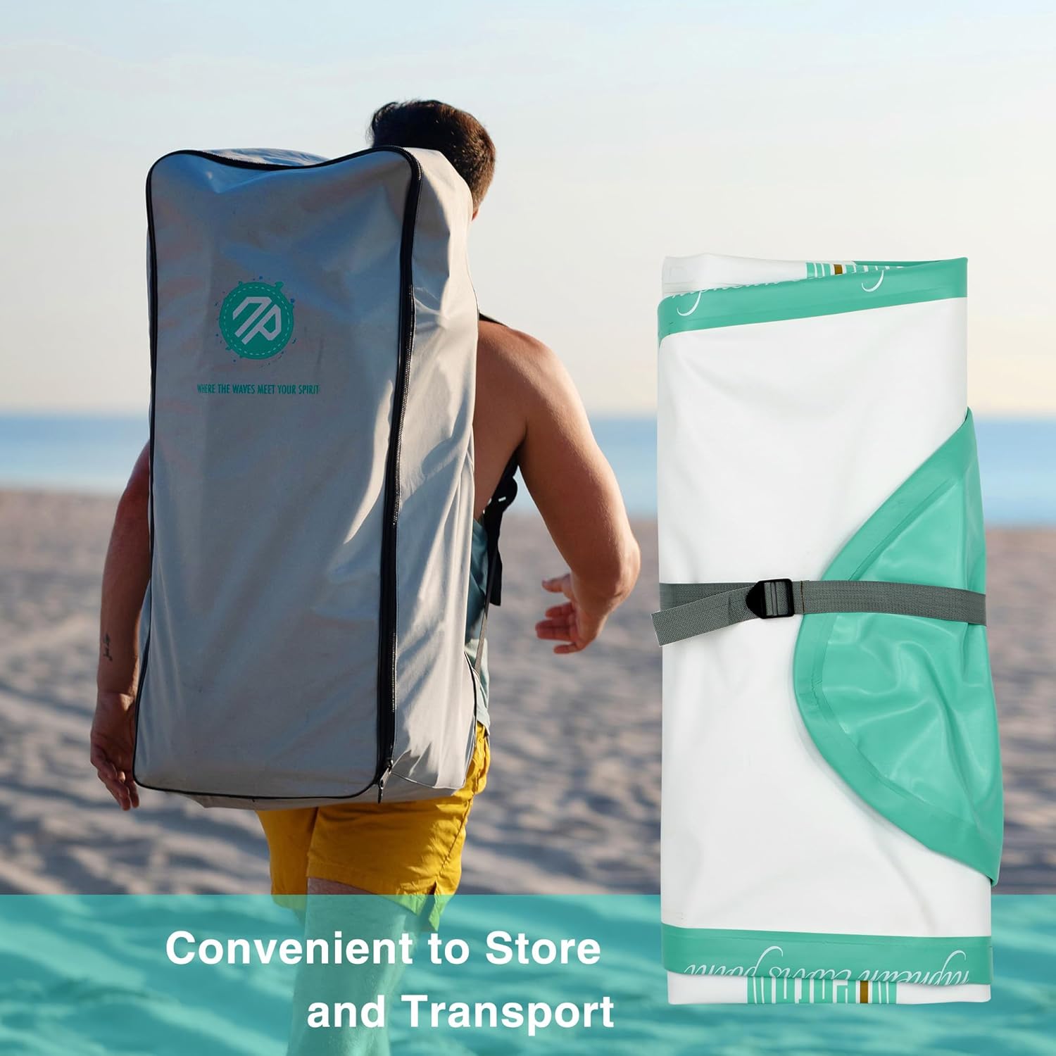 Stand Up Paddle Board with SUP Accessories, Anti-Slip EVA Deck, 10 ?�� ?Inflatable Paddle Boards for Adults & Youth of All Skill Levels