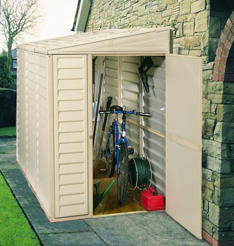 g DuraMax 4��x8�� Stronglasting SideMate Vinyl Shed & Foundation