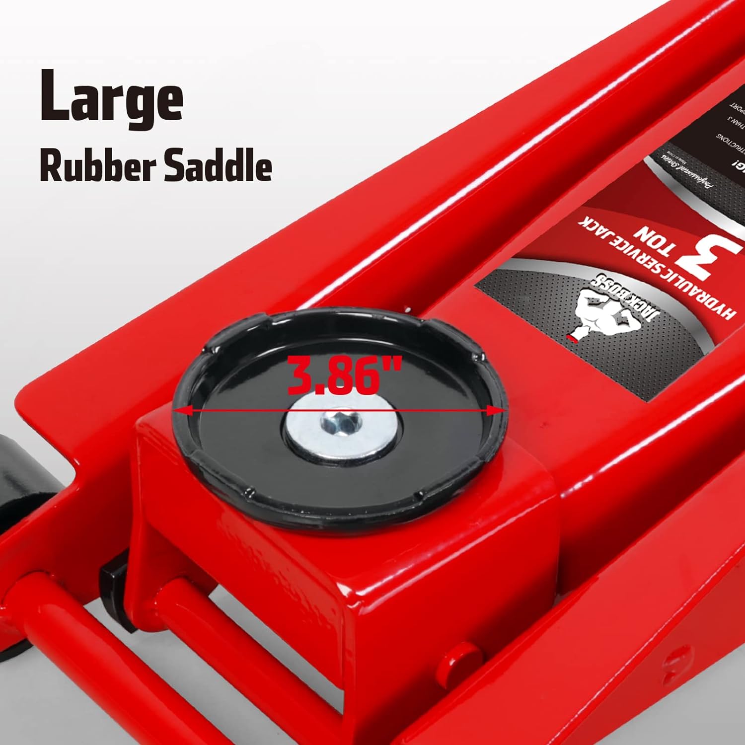 Red Aluminum & Steel 3 Ton Hydraulic Floor Jack with Quick Lift Pump